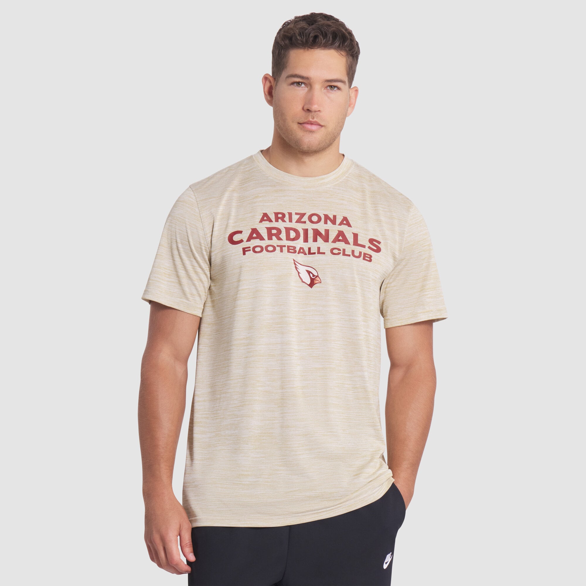 Men's Nike Natural Arizona Cardinals Rivalries Collection Sideline Velocity Dri-FIT T-Shirt