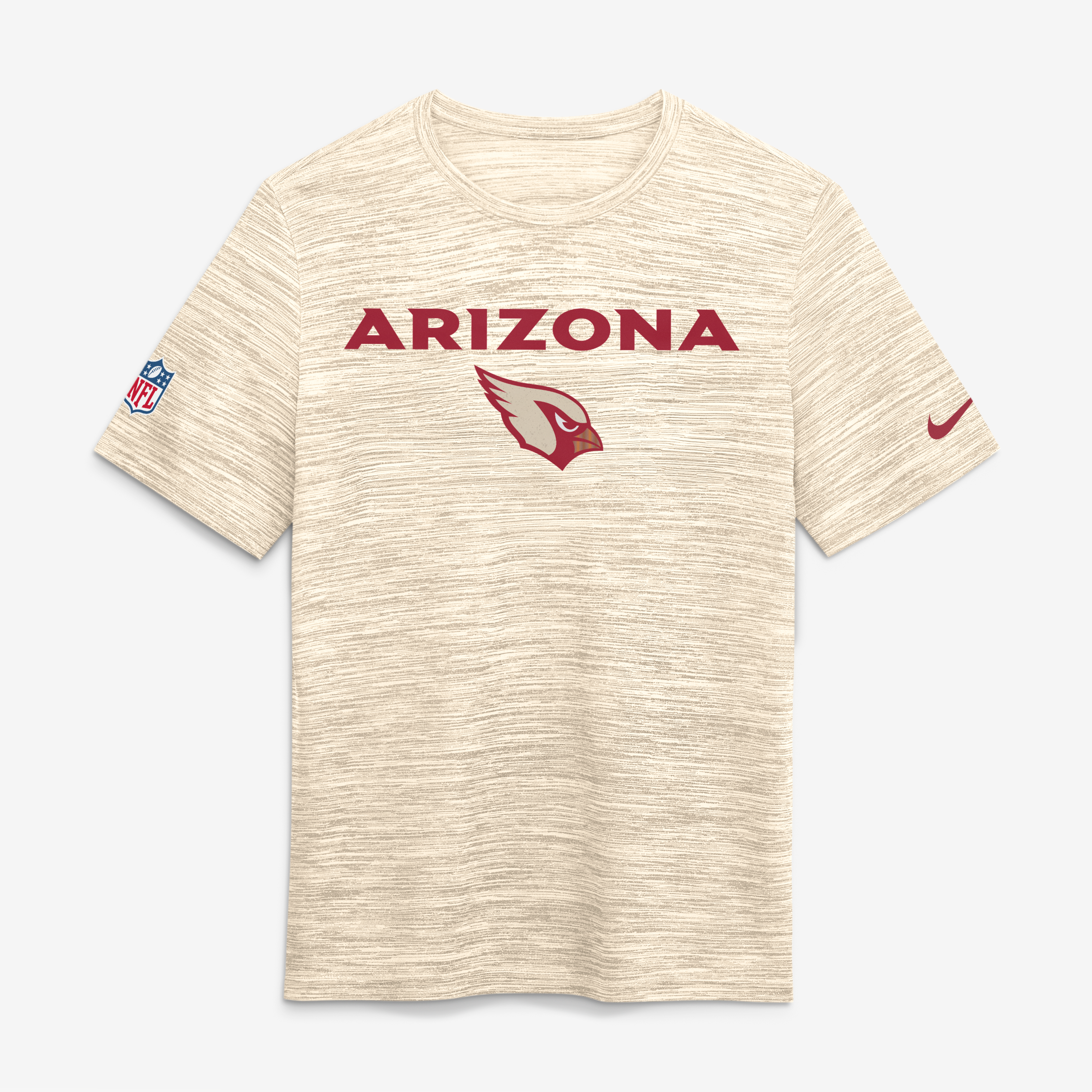 Men's Nike Natural Arizona Cardinals Rivalries Collection Sideline Velocity T-Shirt