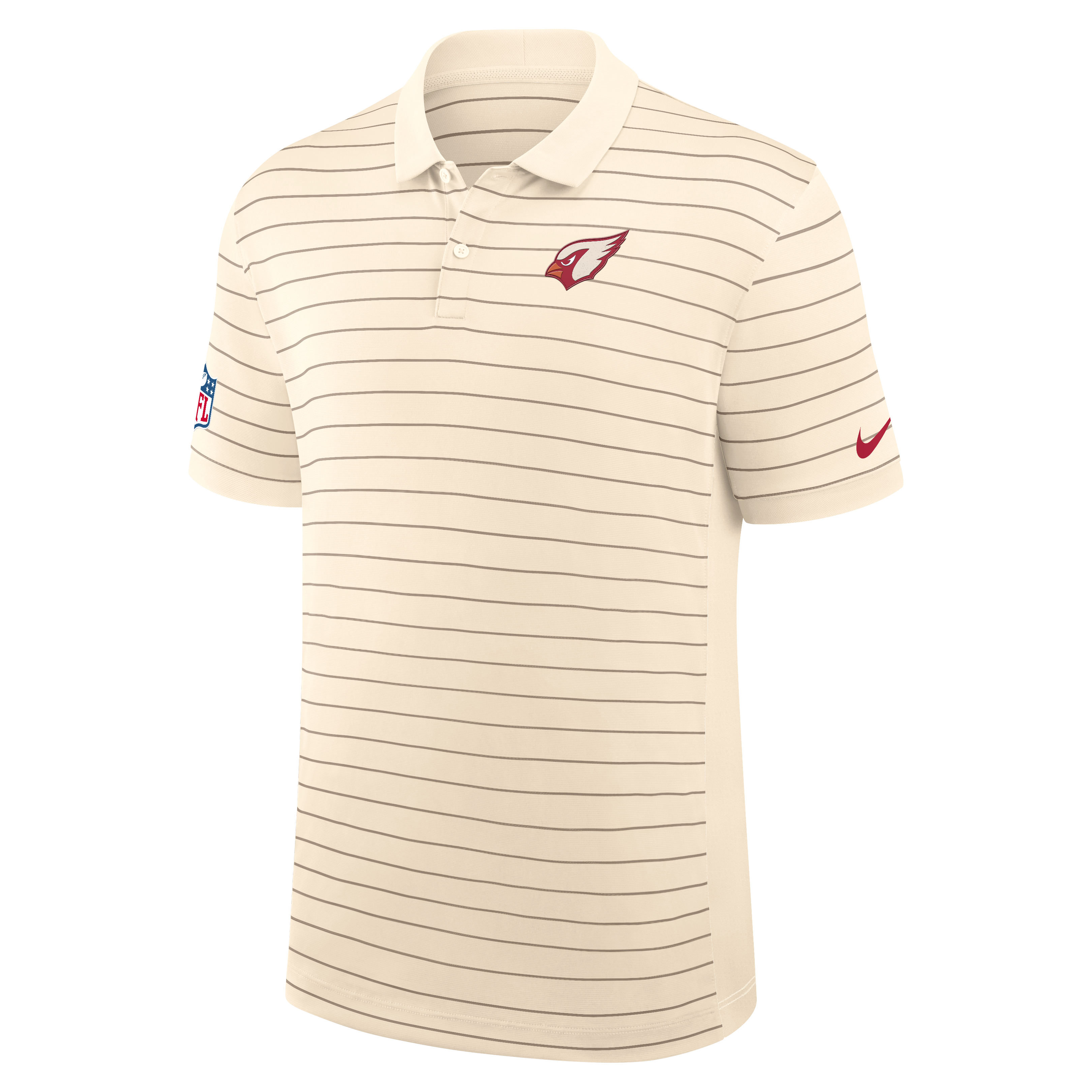 Men's Nike Natural Arizona Cardinals Rivalries Collection Sideline Victory Polo