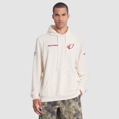 Arizona Cardinals Nike Rivalries Collection Standard Issue Sideline Dri-FIT Hoodie - Natural