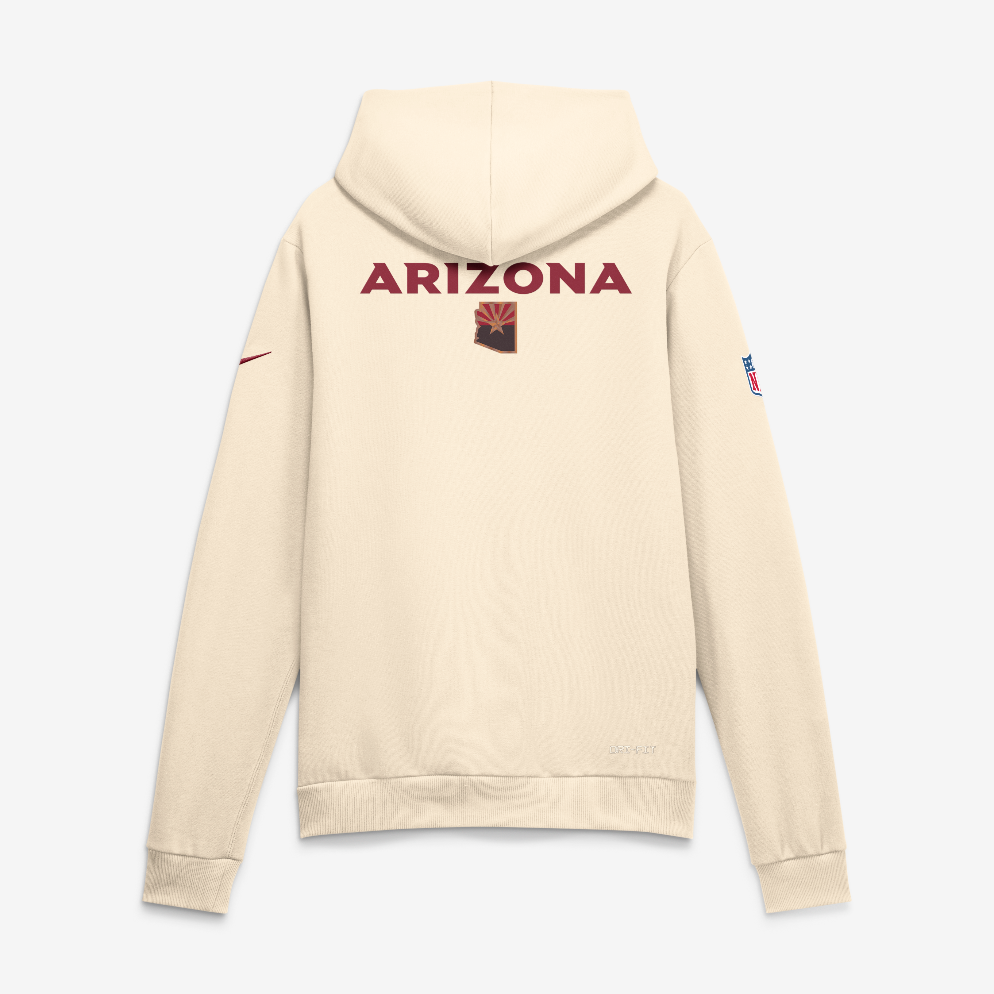 Men's Nike Natural Arizona Cardinals Rivalries Collection Standard Issue Sideline Pullover Hoodie