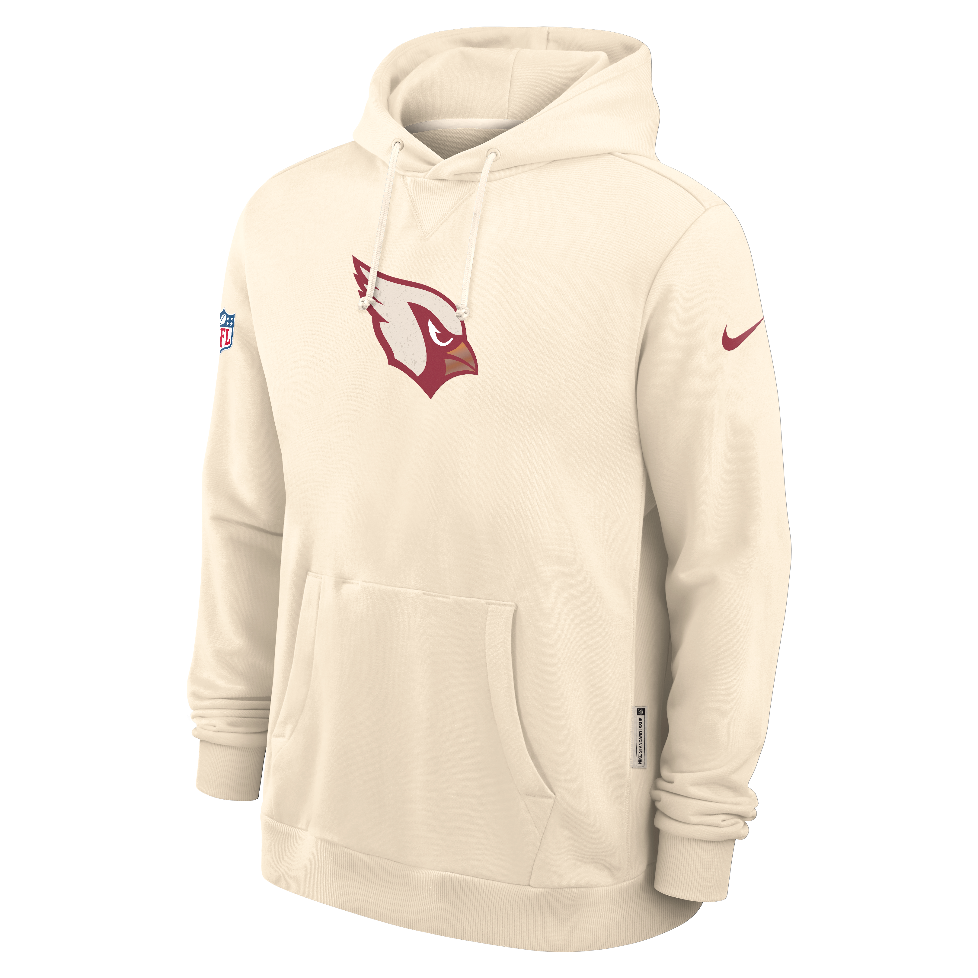 Men's Nike Natural Arizona Cardinals Rivalries Collection Standard Issue Sideline Pullover Hoodie