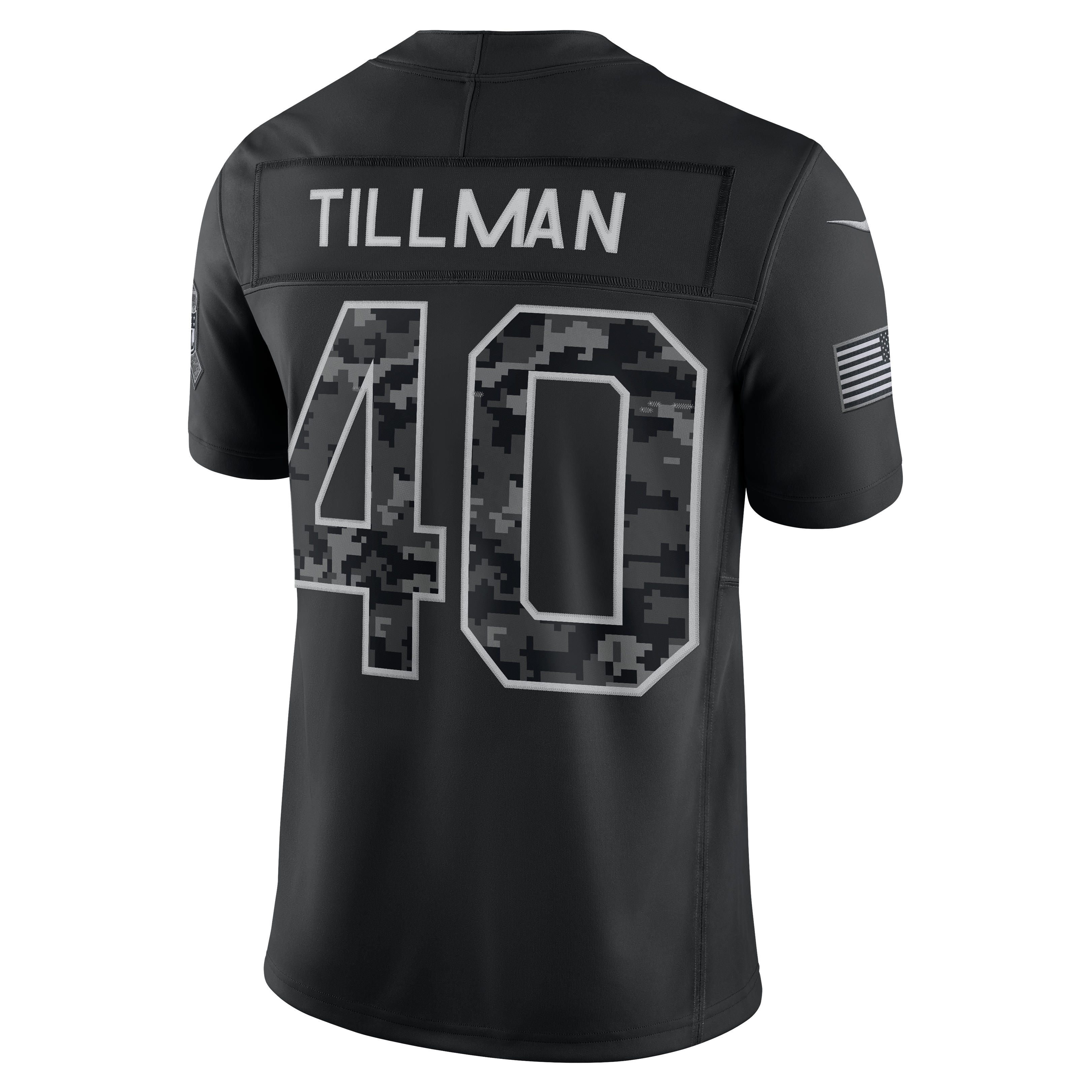 Men's Nike Pat Tillman Black Arizona Cardinals 2026 Salute to Service Retired Player Stitched Limited Jersey