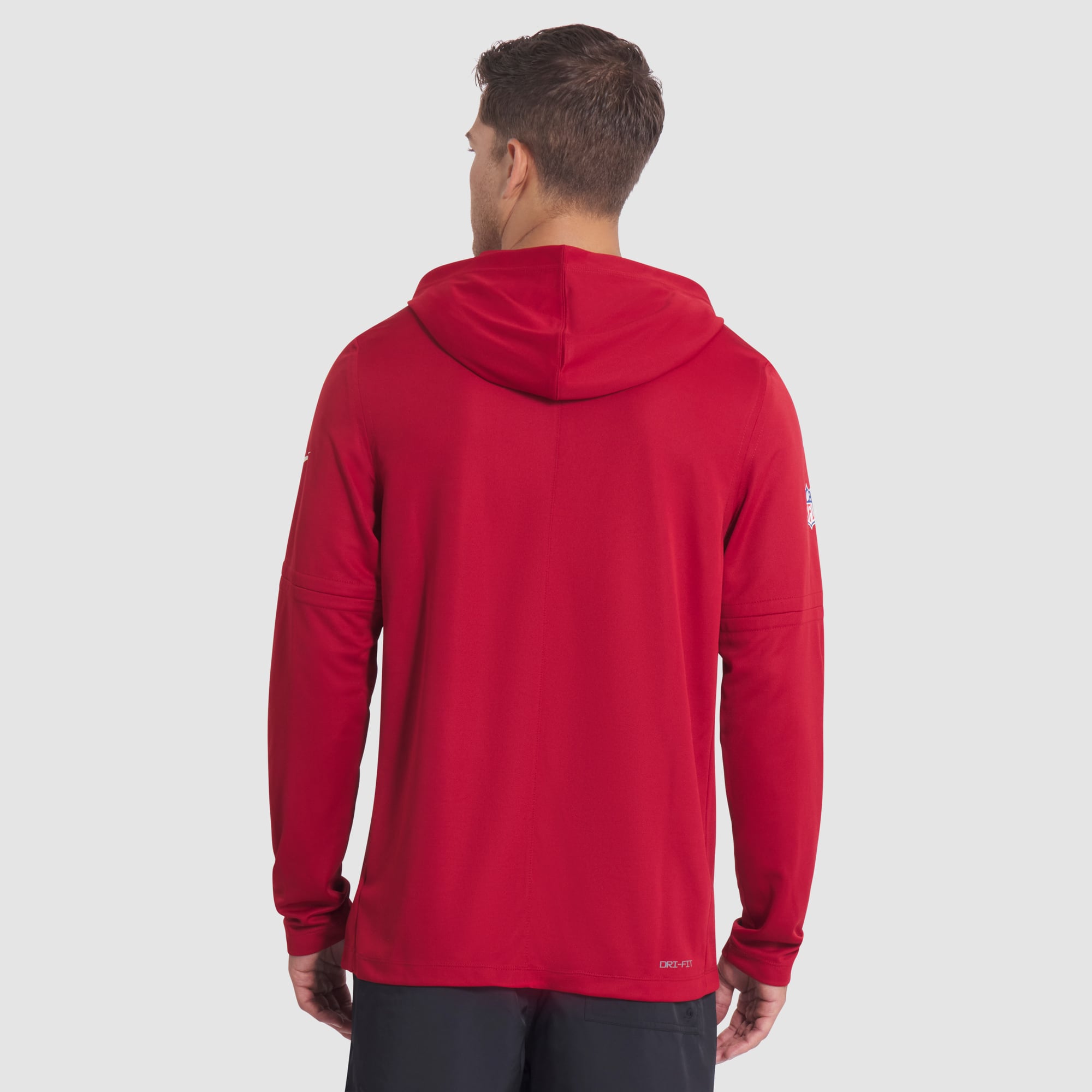 Men's Nike  Red Arizona Cardinals Rivalries Collection Sideline Dri-FIT Long Sleeve Hoodie T-Shirt