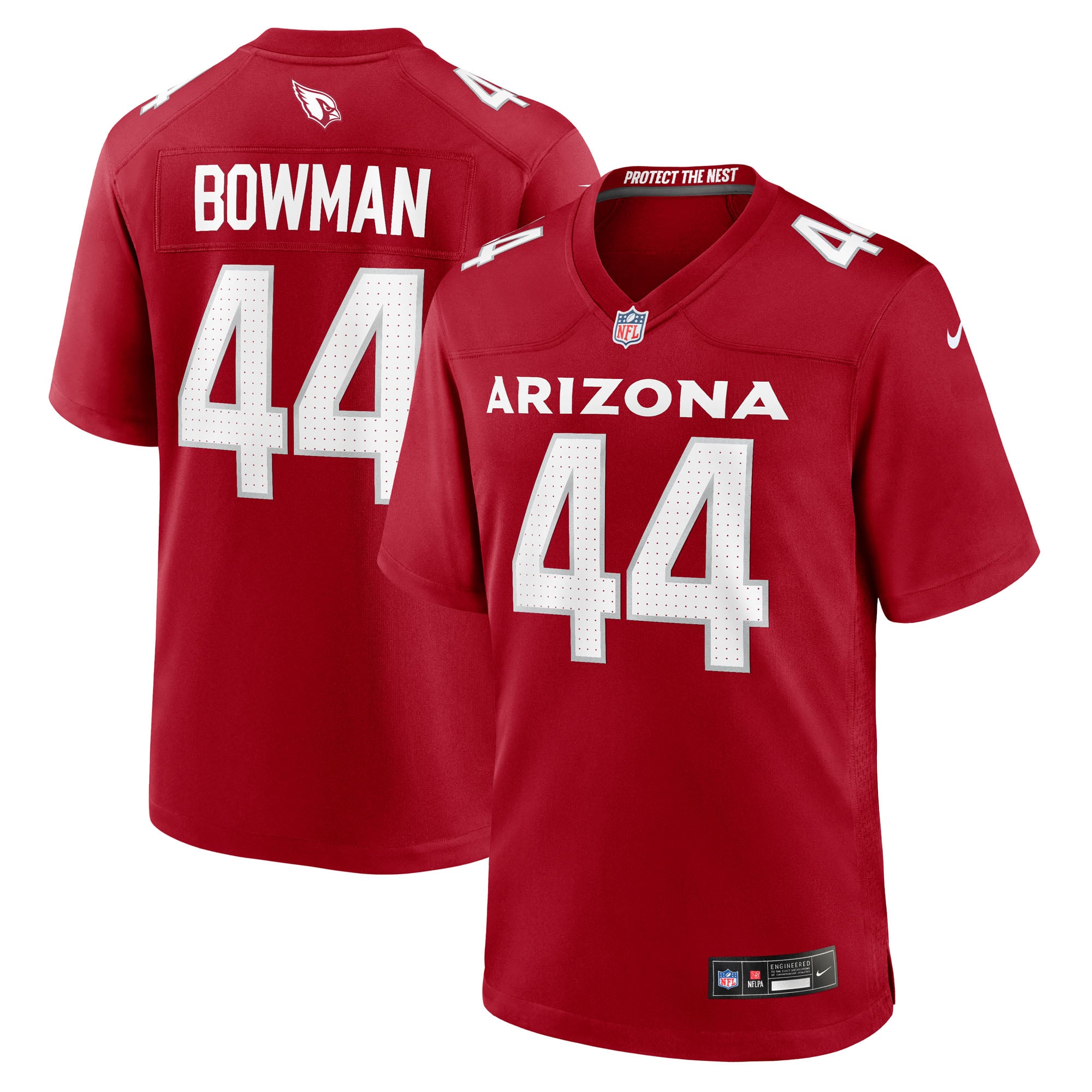 Maillot de match Nike Shawn Bowman Cardinal Arizona Cardinals pour homme