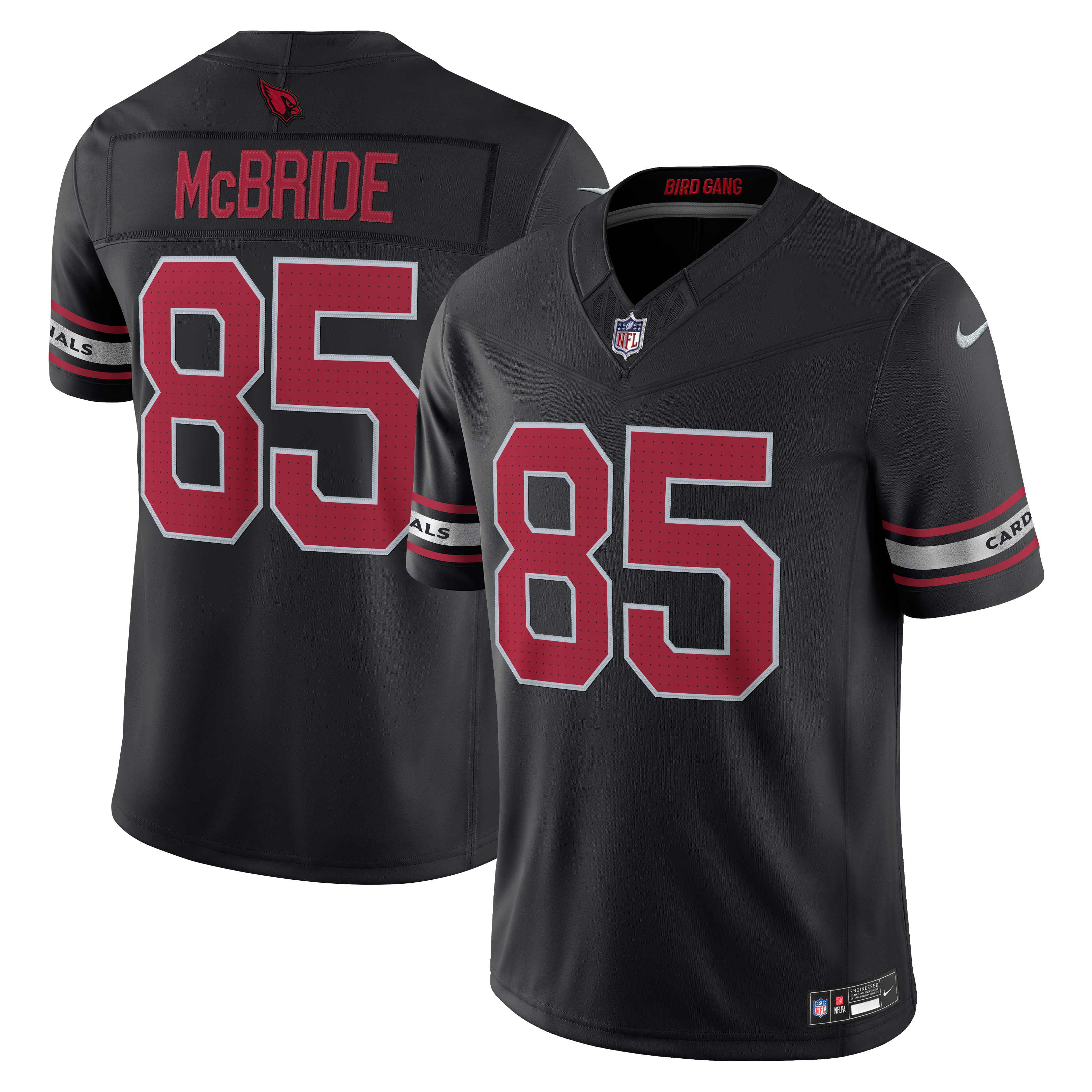 Men's Nike Trey McBride Cardinal Arizona Cardinals Team Vapor F.U.S.E. Stitched Limited Jersey