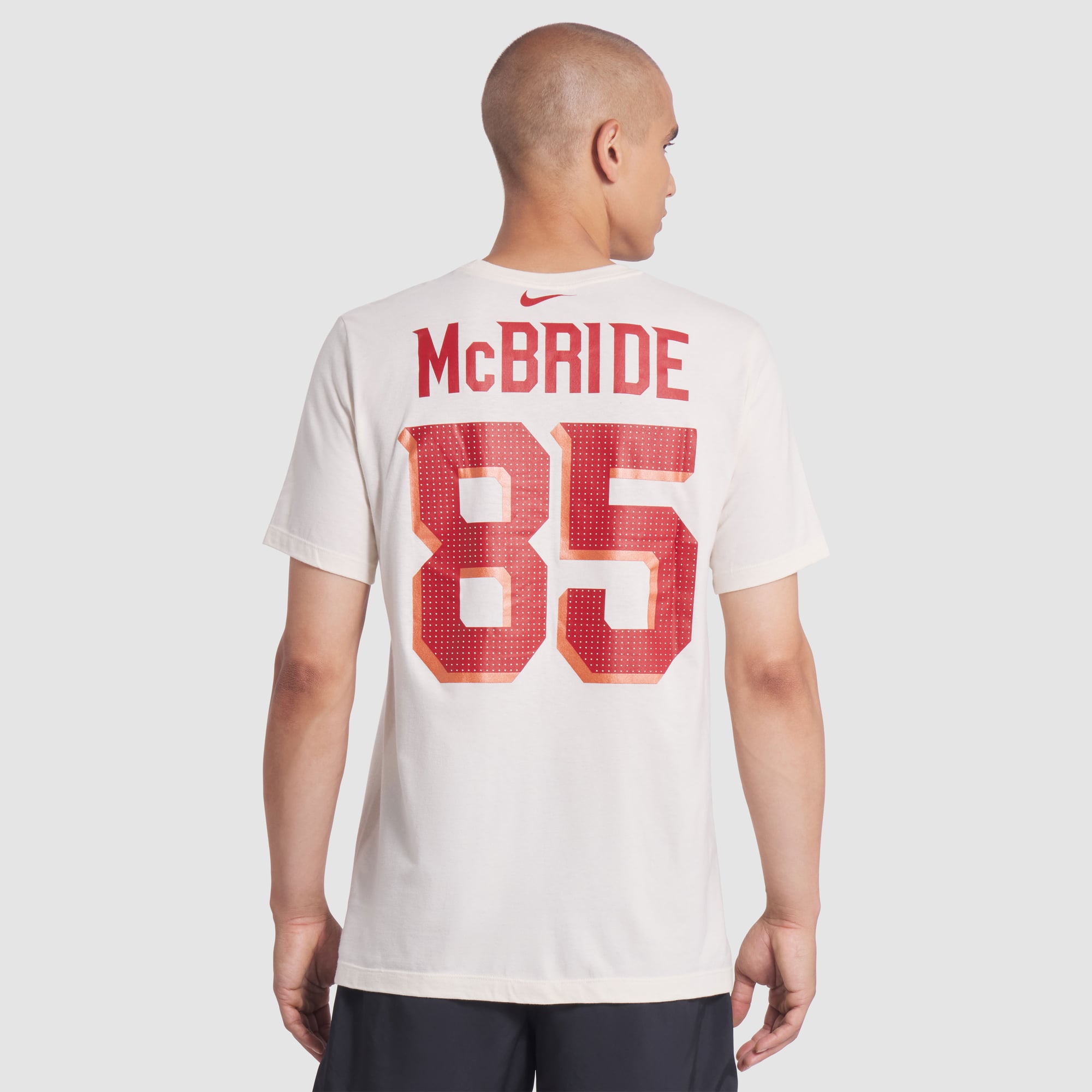 Men's Nike Trey McBride Natural Arizona Cardinals Rivalries Collection Player Name & Number T-Shirt