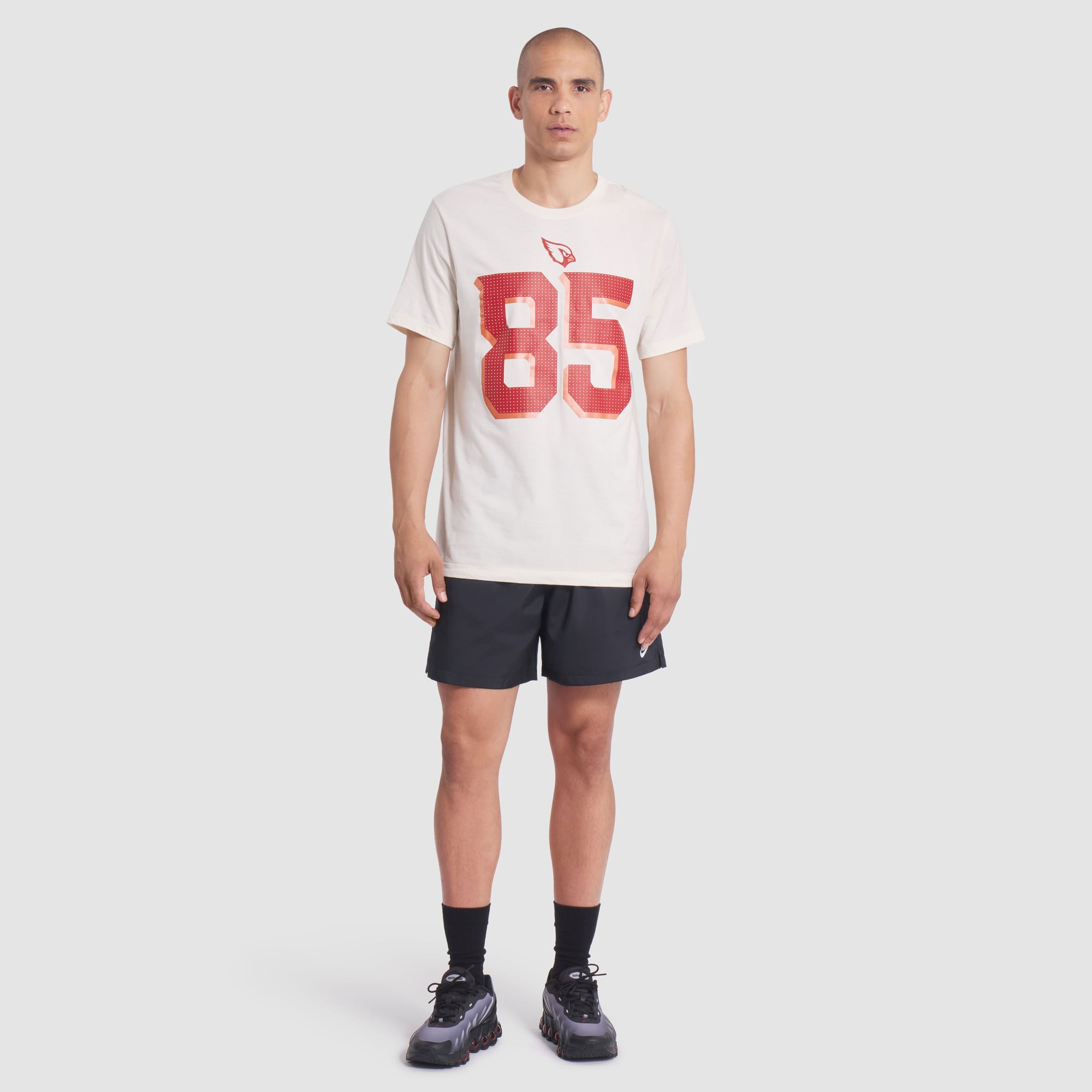 Men's Nike Trey McBride Natural Arizona Cardinals Rivalries Collection Player Name & Number T-Shirt