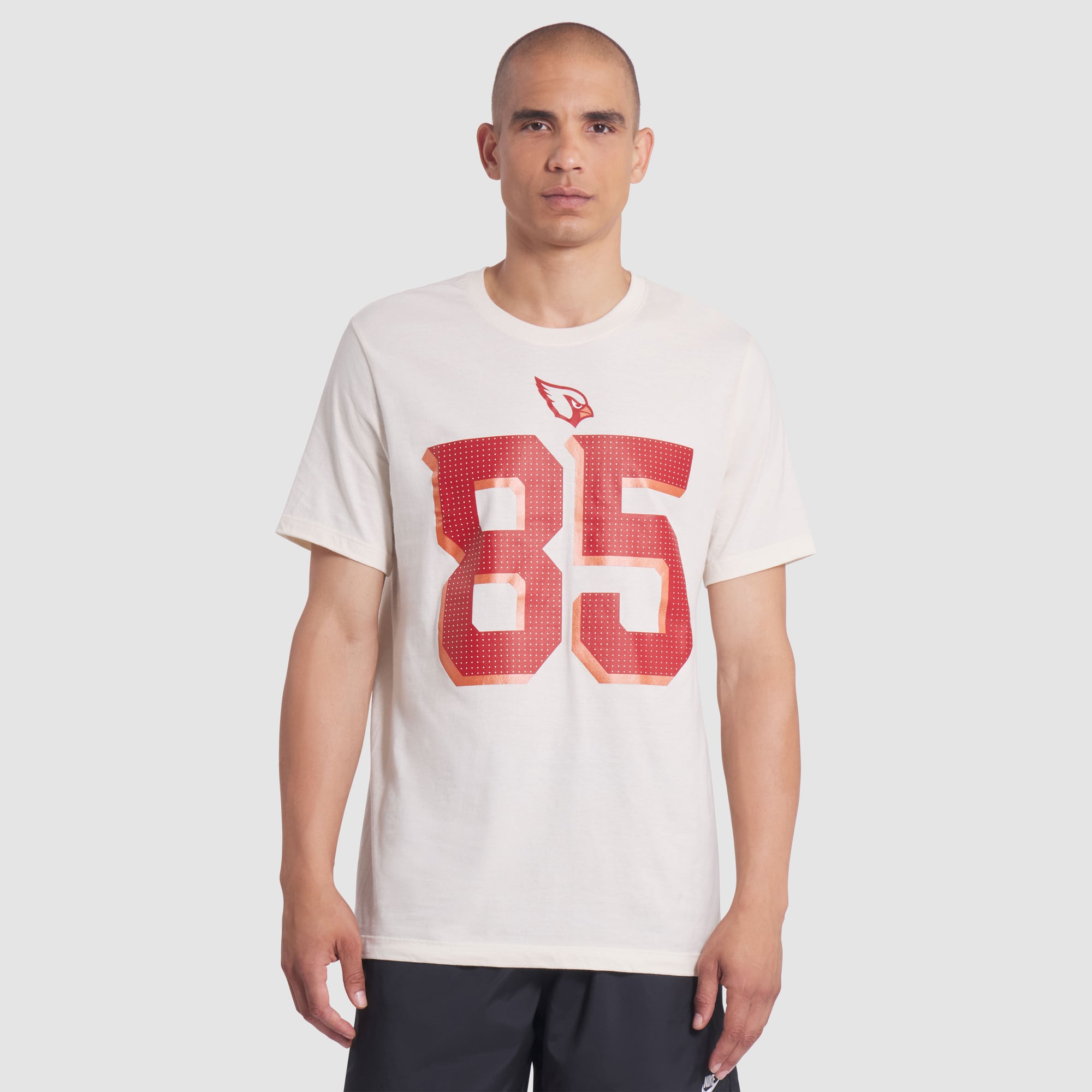 Men's Nike Trey McBride Natural Arizona Cardinals Rivalries Collection Player Name & Number T-Shirt