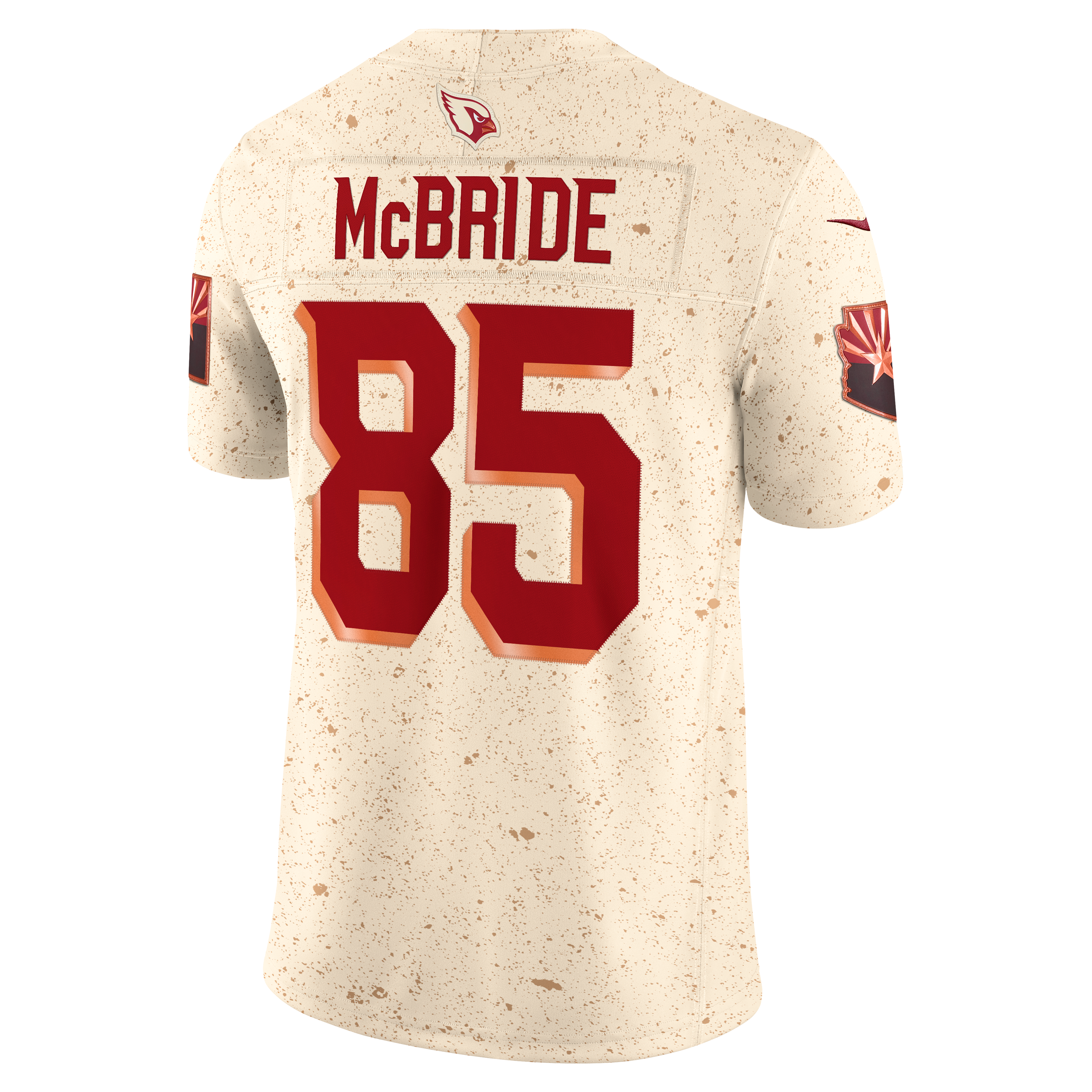 Men's Nike Trey McBride Natural Arizona Cardinals Rivalries Collection Stitched Limited Jersey