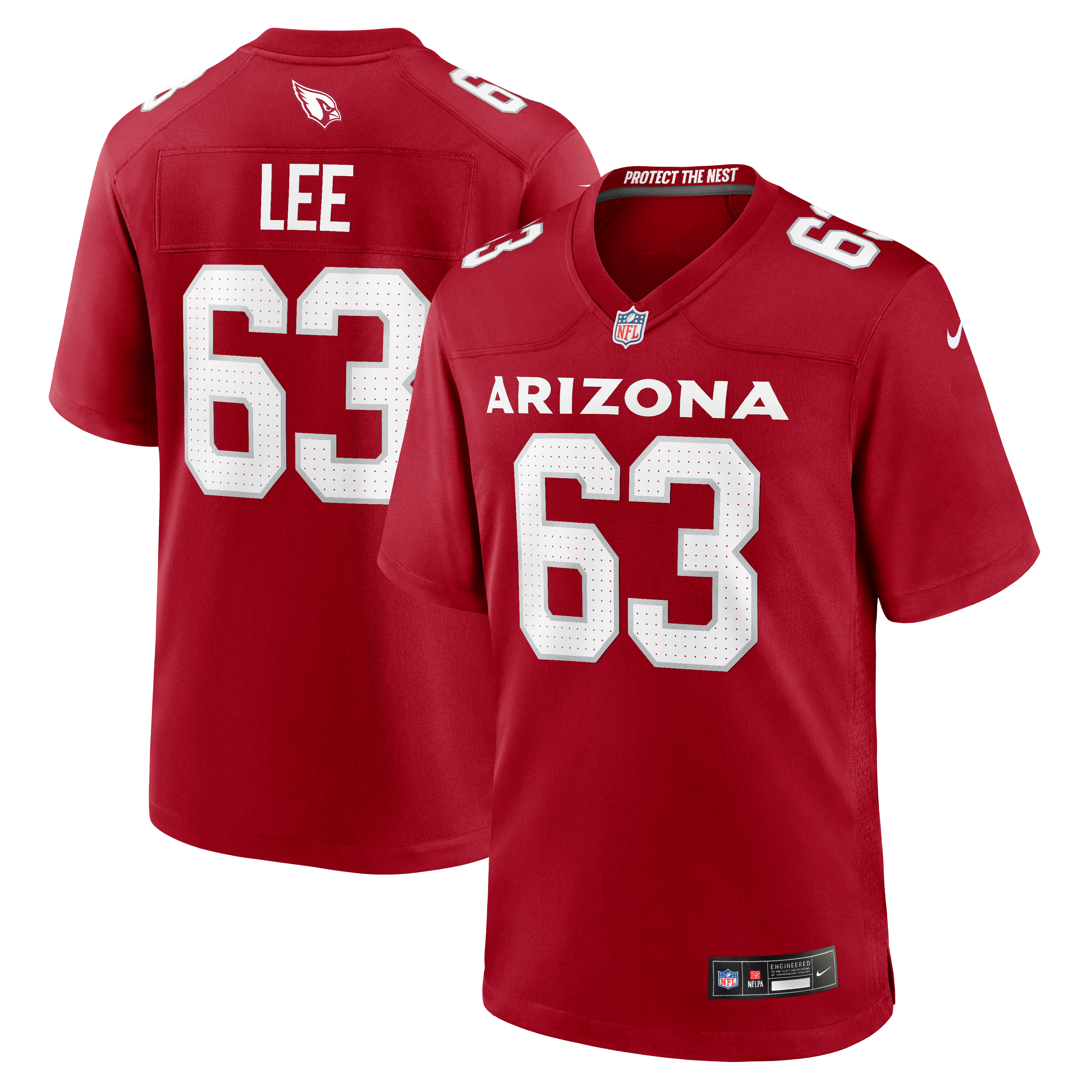 Maillot de match Nike Vershon Lee Cardinal Arizona Cardinals pour homme