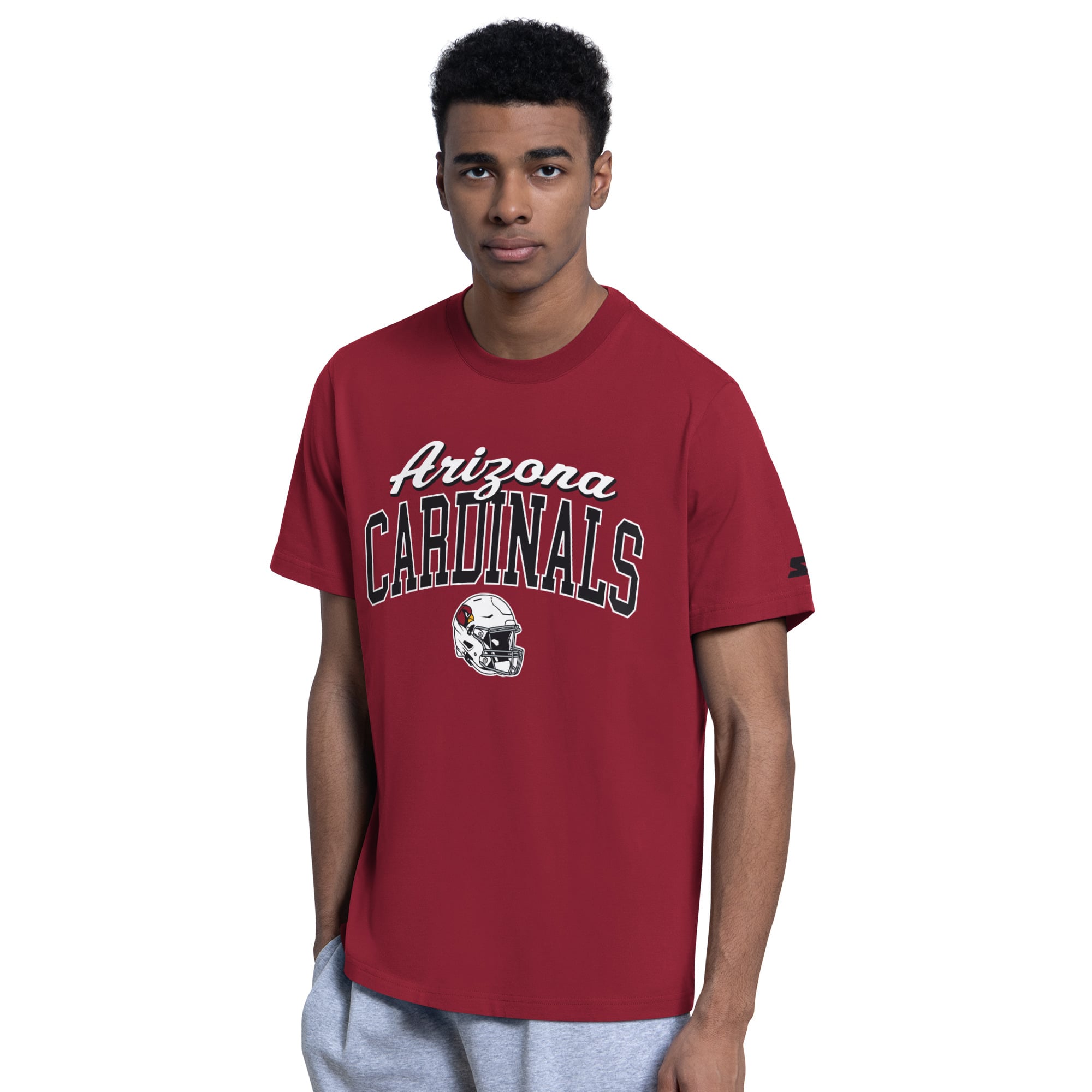 Men's Starter Cardinal Arizona Cardinals Logo T-Shirt & Hoodie Set