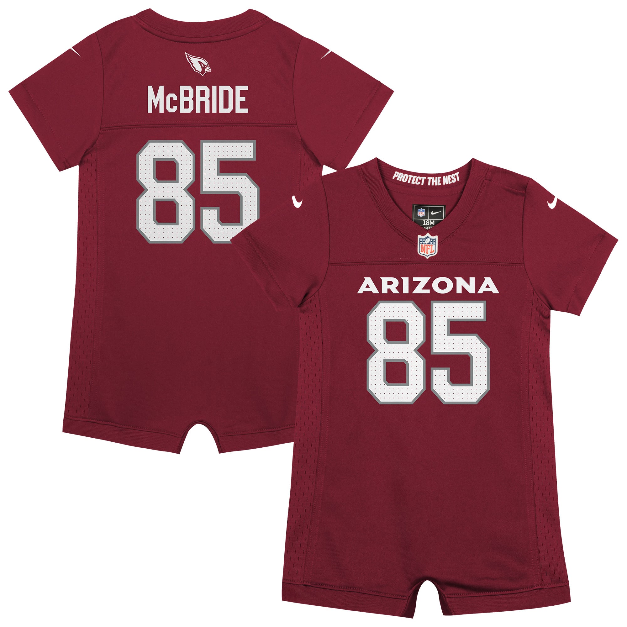 Newborn Nike Trey McBride Cardinal Arizona Cardinals Romper Game Jersey