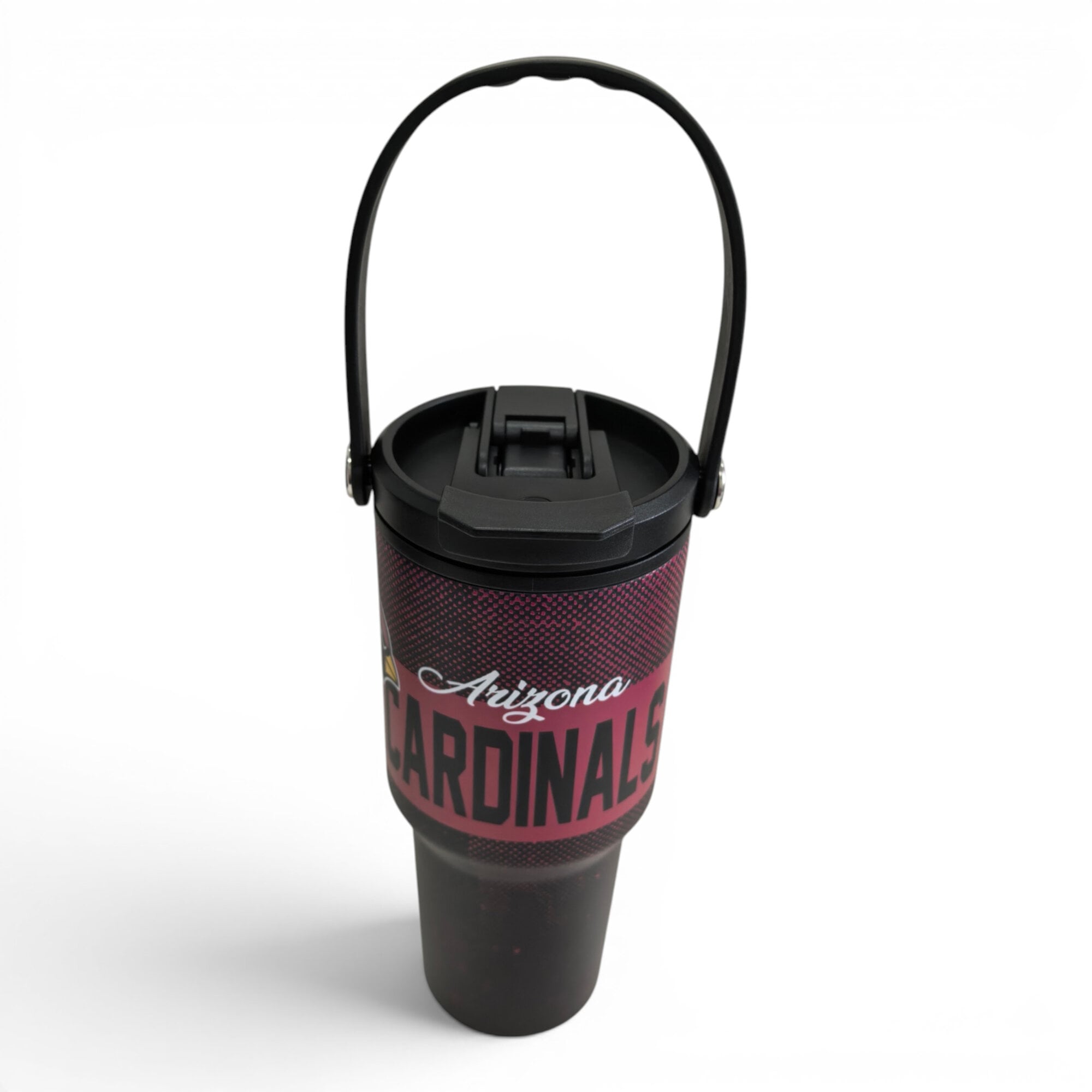 Gourde Pegasus Arizona Cardinals de 710 ml (24 oz) en acier inoxydable à dégradé moucheté et double bouchon