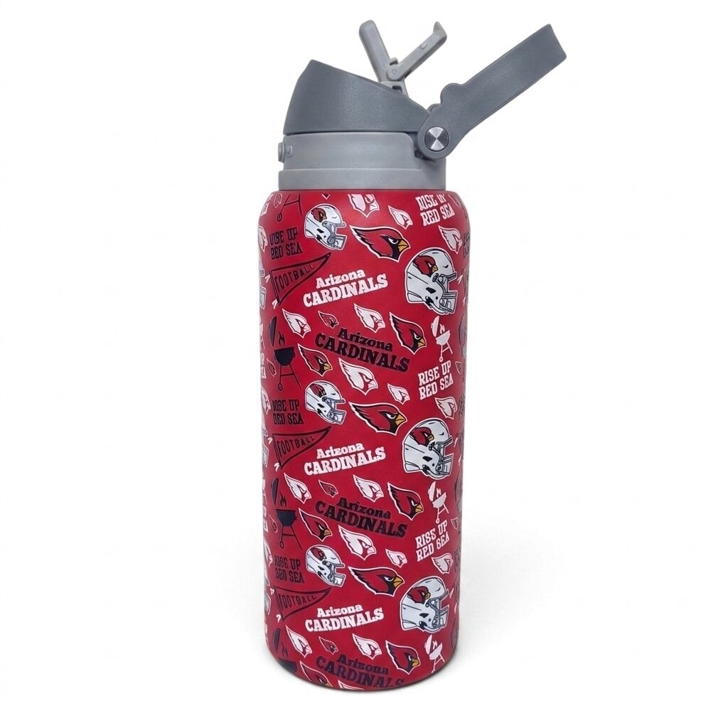 Gourde Pegasus Arizona Cardinals 32 oz, fanion de match, en acier inoxydable ProPress