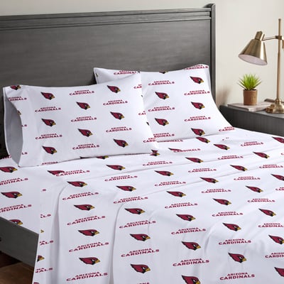 Arizona Cardinals Pegasus Four-Piece Queen Sheet Set
