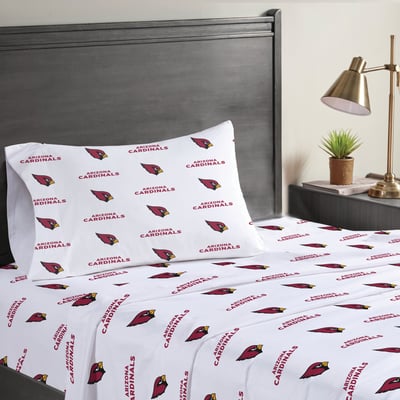 Arizona Cardinals Pegasus Three-Piece Twin Sheet Set