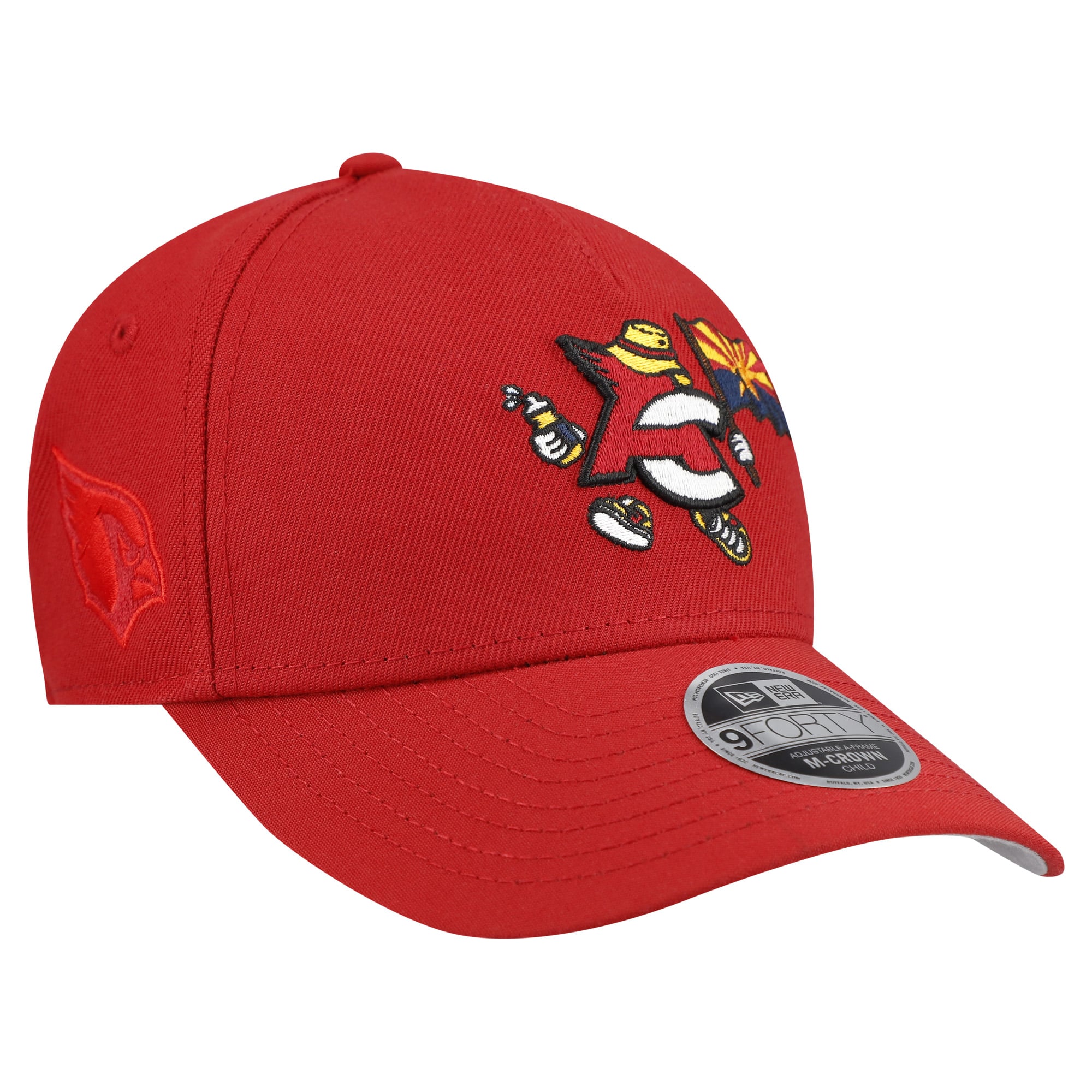 Casquette ajustable New Era Cardinal Arizona Cardinals 9FORTY M-Crown A-Frame pour enfants d'âge préscolaire