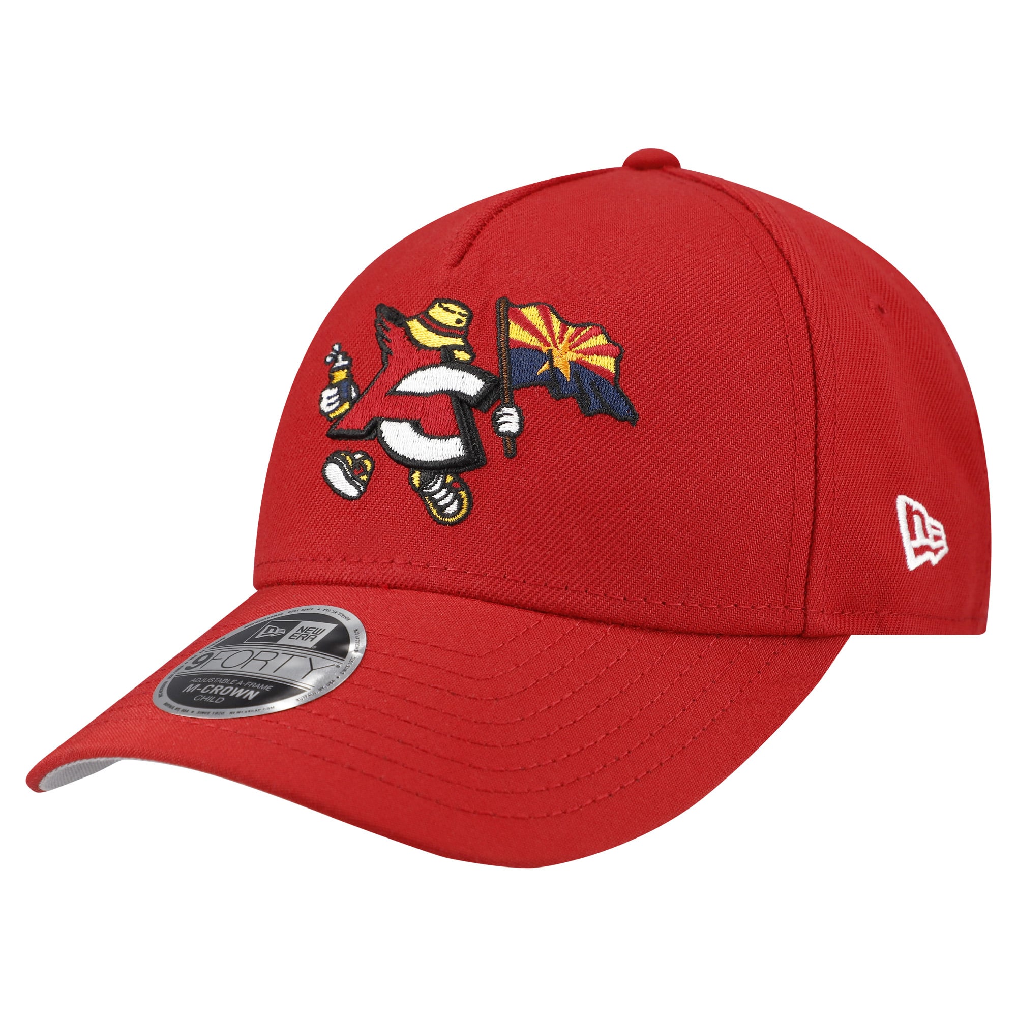 Casquette ajustable New Era Cardinal Arizona Cardinals 9FORTY M-Crown A-Frame pour enfants d'âge préscolaire