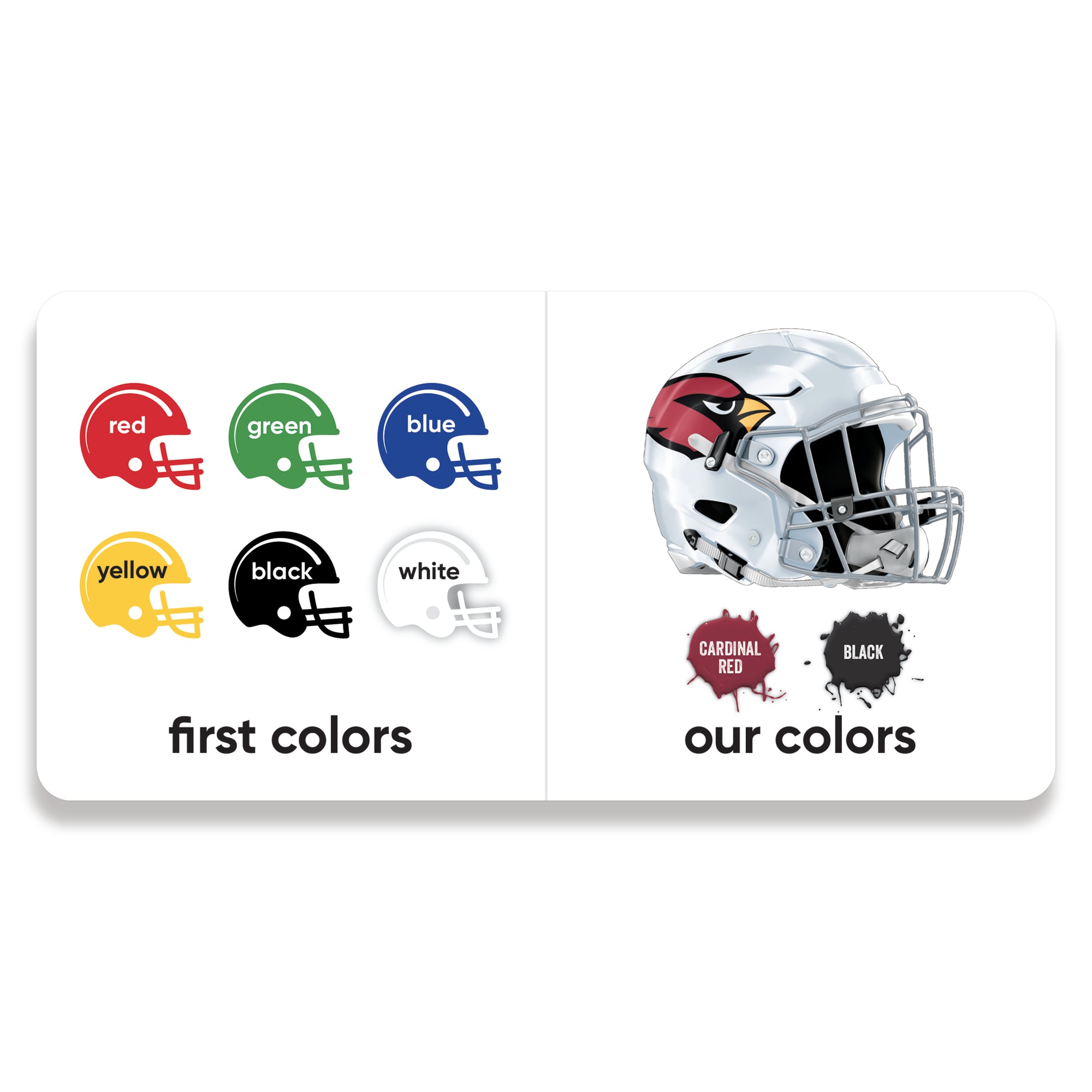 Toddler WinCraft Arizona Cardinals A Fan Is Born Baby Board Book