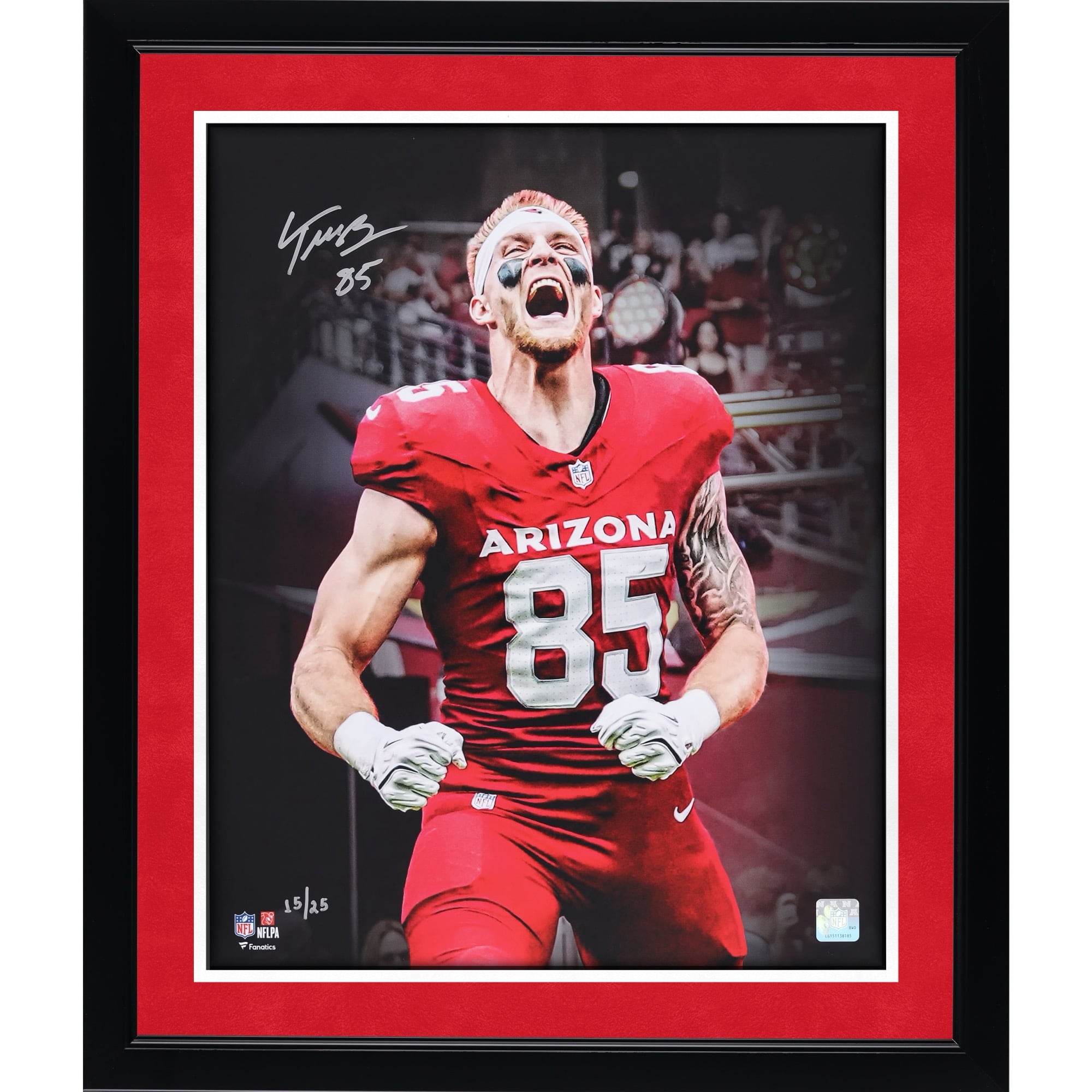 Trey McBride Arizona Cardinals Autographed 16" x 20" Unleashed Spotlight Photograph - Limited Edition of 25