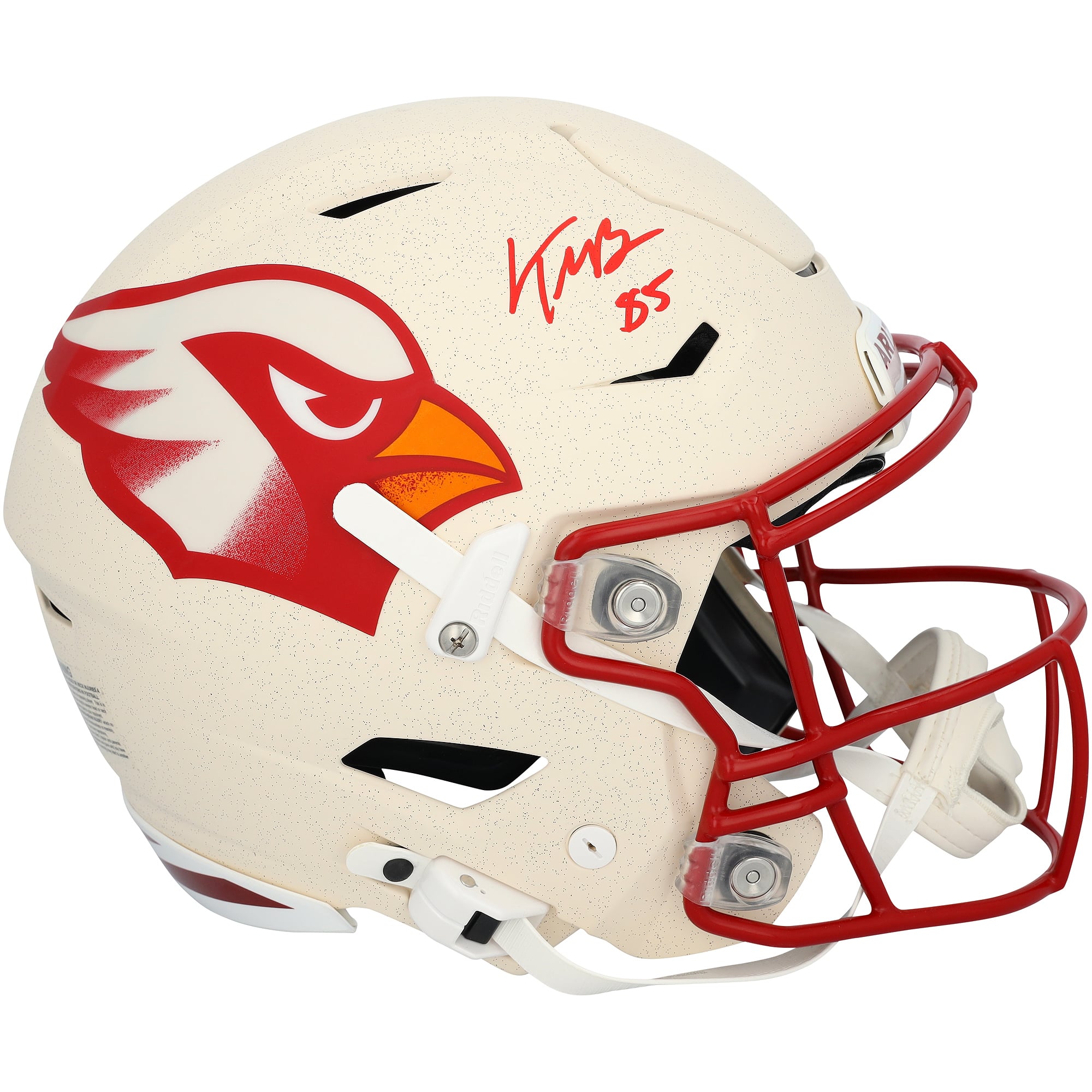 Casque authentique Riddell Rivalry Speed ​​Flex autographié par Trey McBride, des Cardinals de l'Arizona