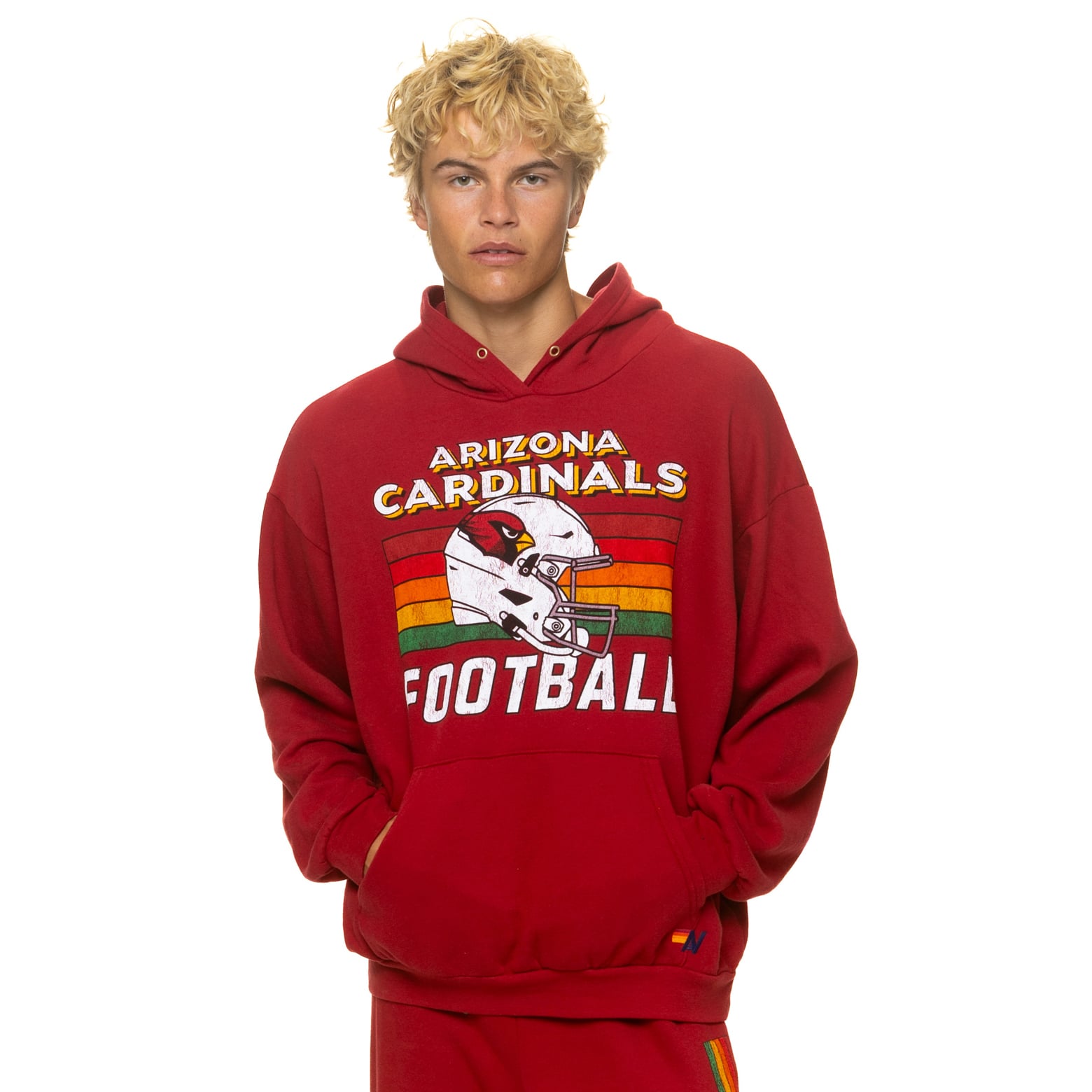 Sweat à capuche unisexe Aviator Nation Cardinal Arizona Cardinals, coupe décontractée, en mélange de trois matières