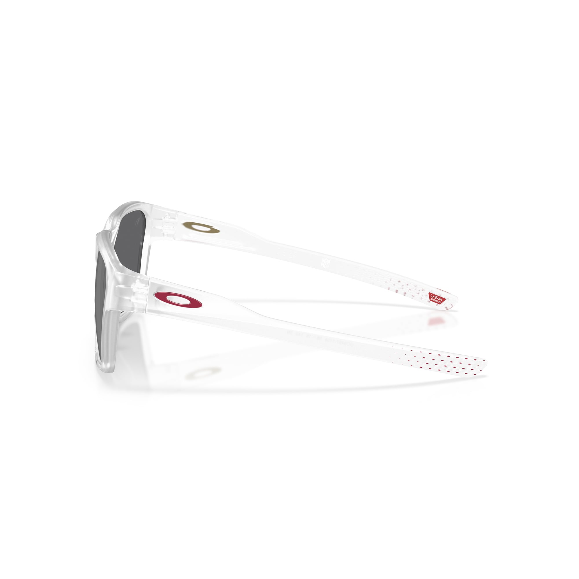 Unisex Oakley Arizona Cardinals Briza Matte Clear Sunglasses with Prizm Black Polarized Lenses