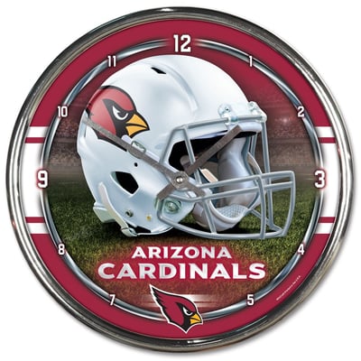 Arizona Cardinals WinCraft 12.75" Chrome Wall Clock