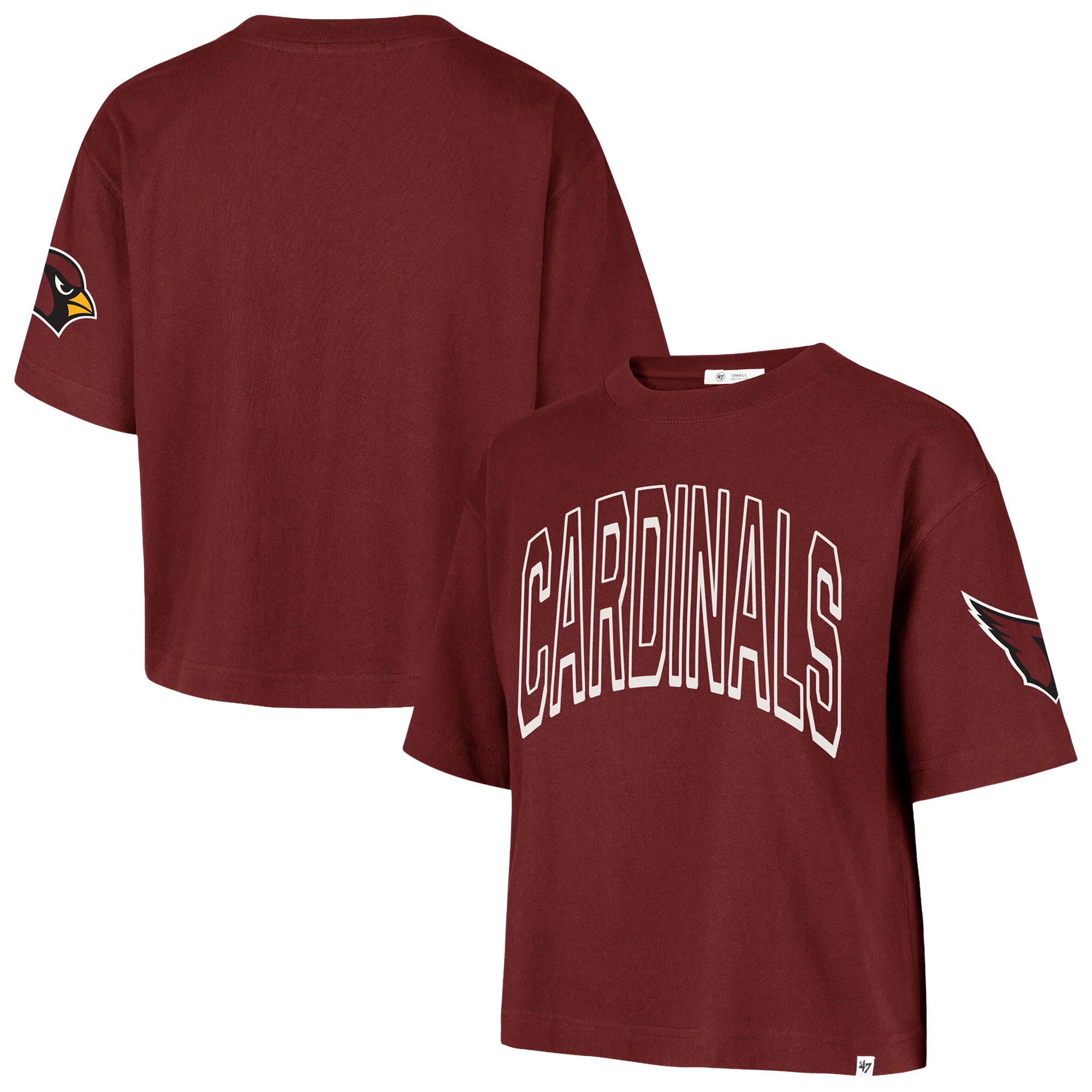 Women's '47 Cardinal Arizona Cardinals Call Out Reed City T-Shirt