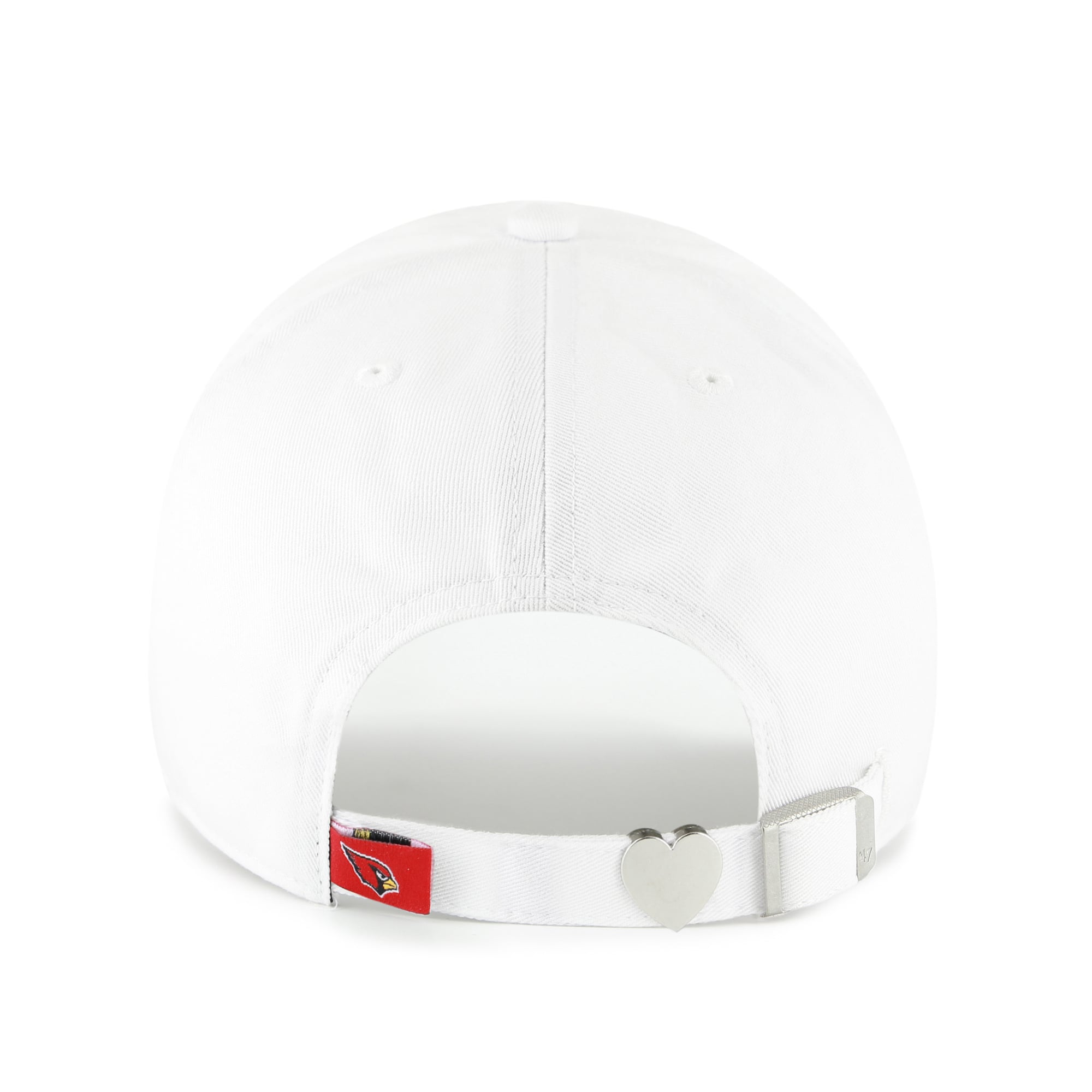 Women's '47 White Arizona Cardinals Trendy Script Clean Up Adjustable Hat