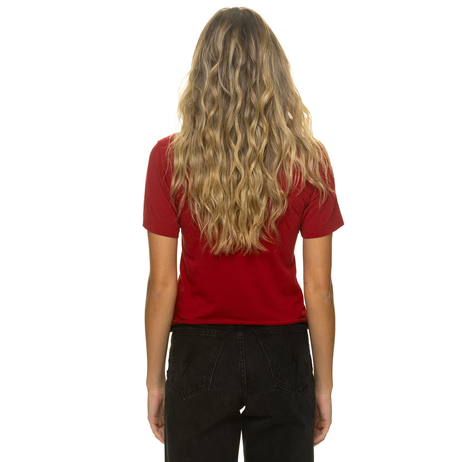 T-shirt Aviator Nation Cardinal Arizona Cardinals pour femme, coupe carrée, style boyfriend, en mélange de trois matières