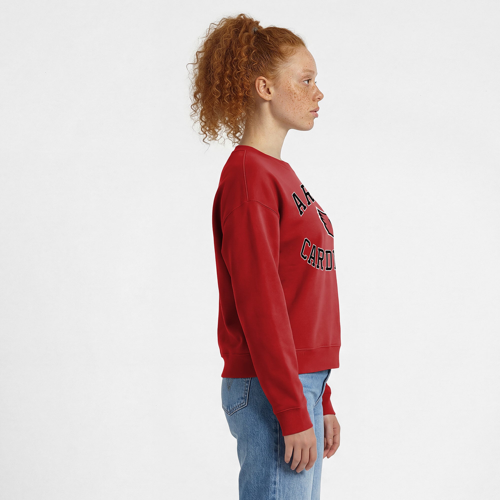 Women's Champion Cardinal Arizona Cardinals Heart & Soul Powerblend Sweatshirt