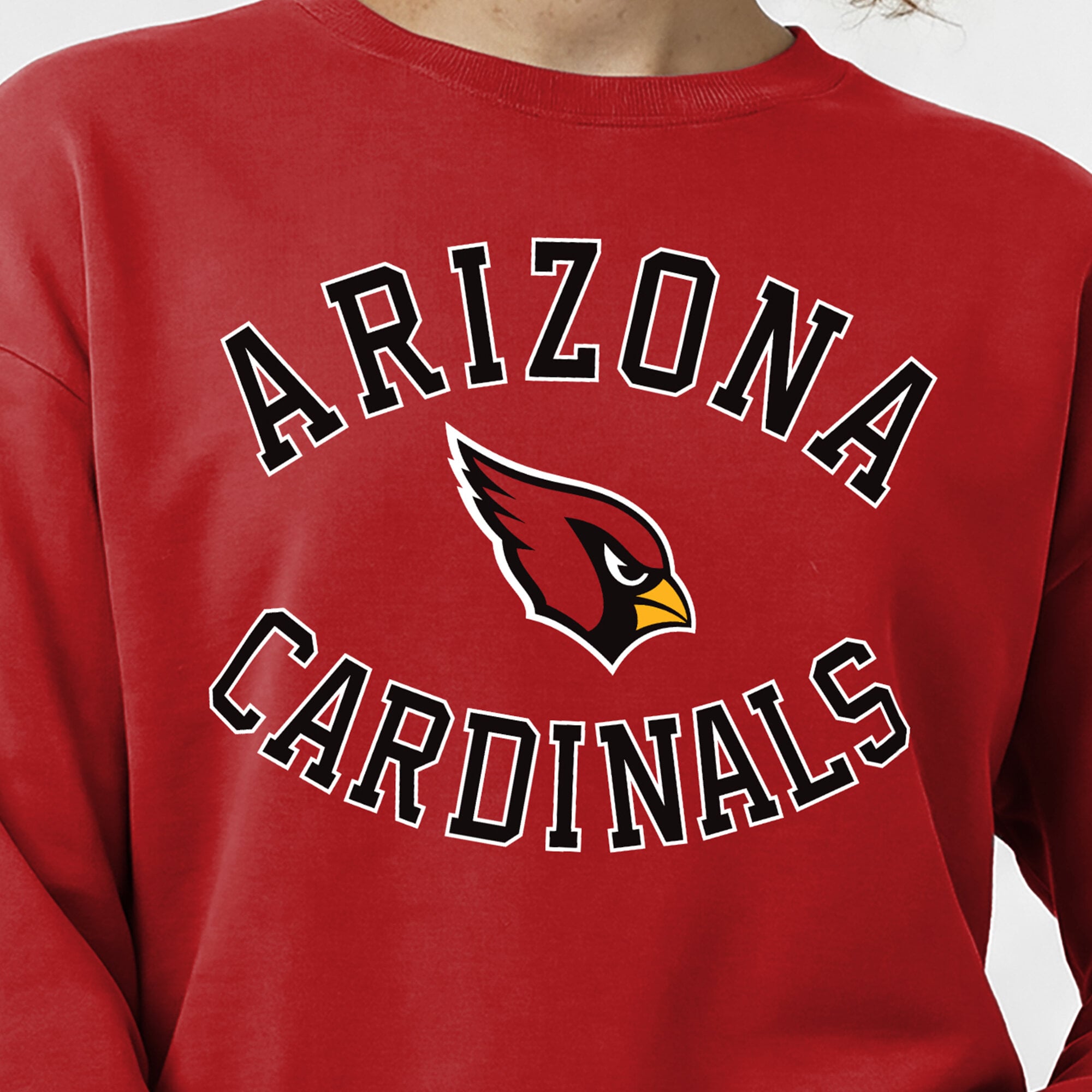 Women's Champion Cardinal Arizona Cardinals Heart & Soul Powerblend Sweatshirt