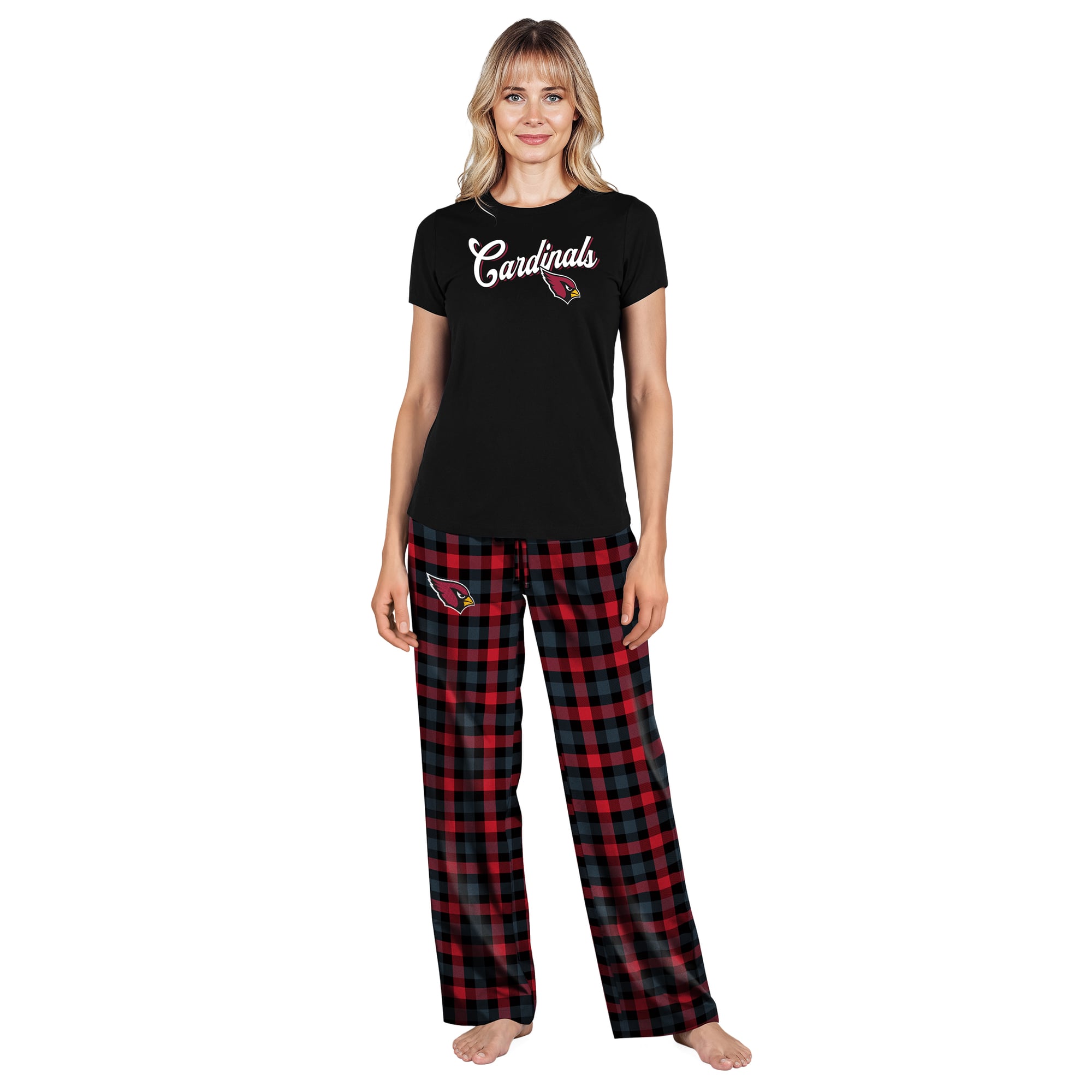 Ensemble de nuit Highland noir Arizona Cardinals Concepts Sport pour femmes