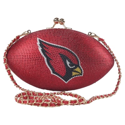  Arizona Cardinals FABGATING by Cuce Women's Team Color Crystal Football Purse - Cardinal