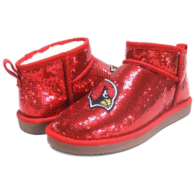  Arizona Cardinals FABGATING by Cuce Women's Sequin Ankle Boots - Red