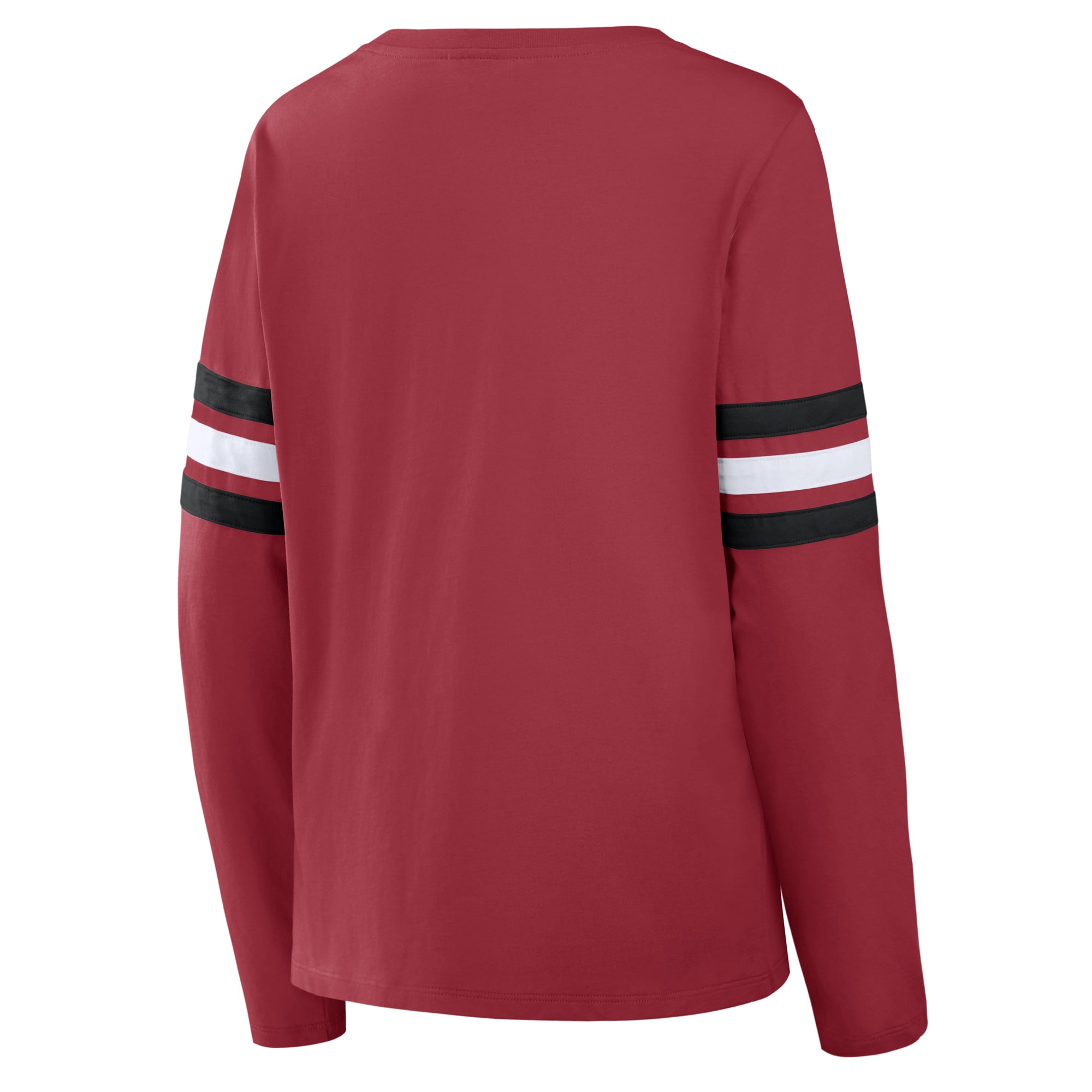 T-shirt à manches longues lacets Fanatics Cardinal Arizona Cardinals pour femmes
