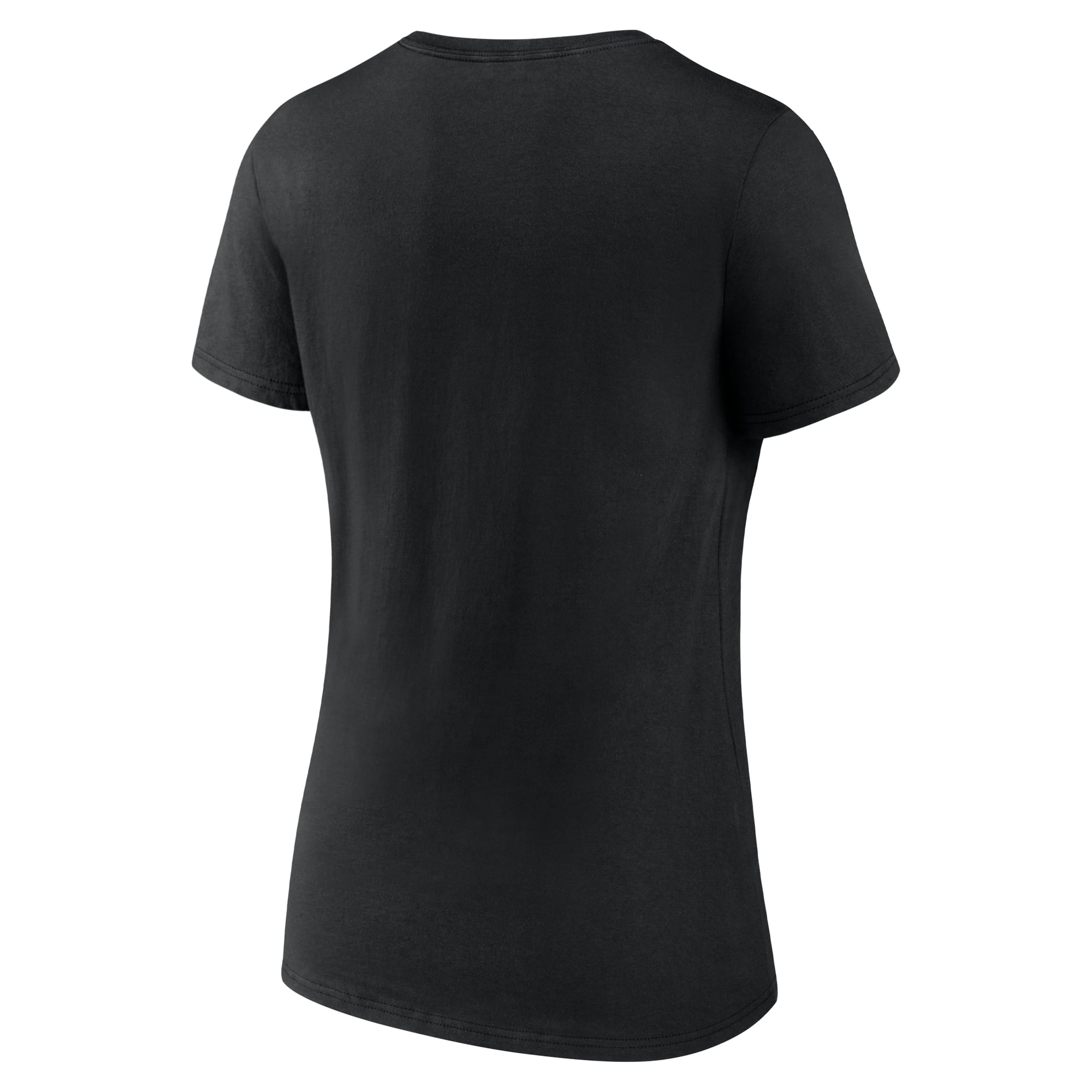 Women's Logo Athletic Black Arizona Cardinals Primary V-Neck T-Shirt