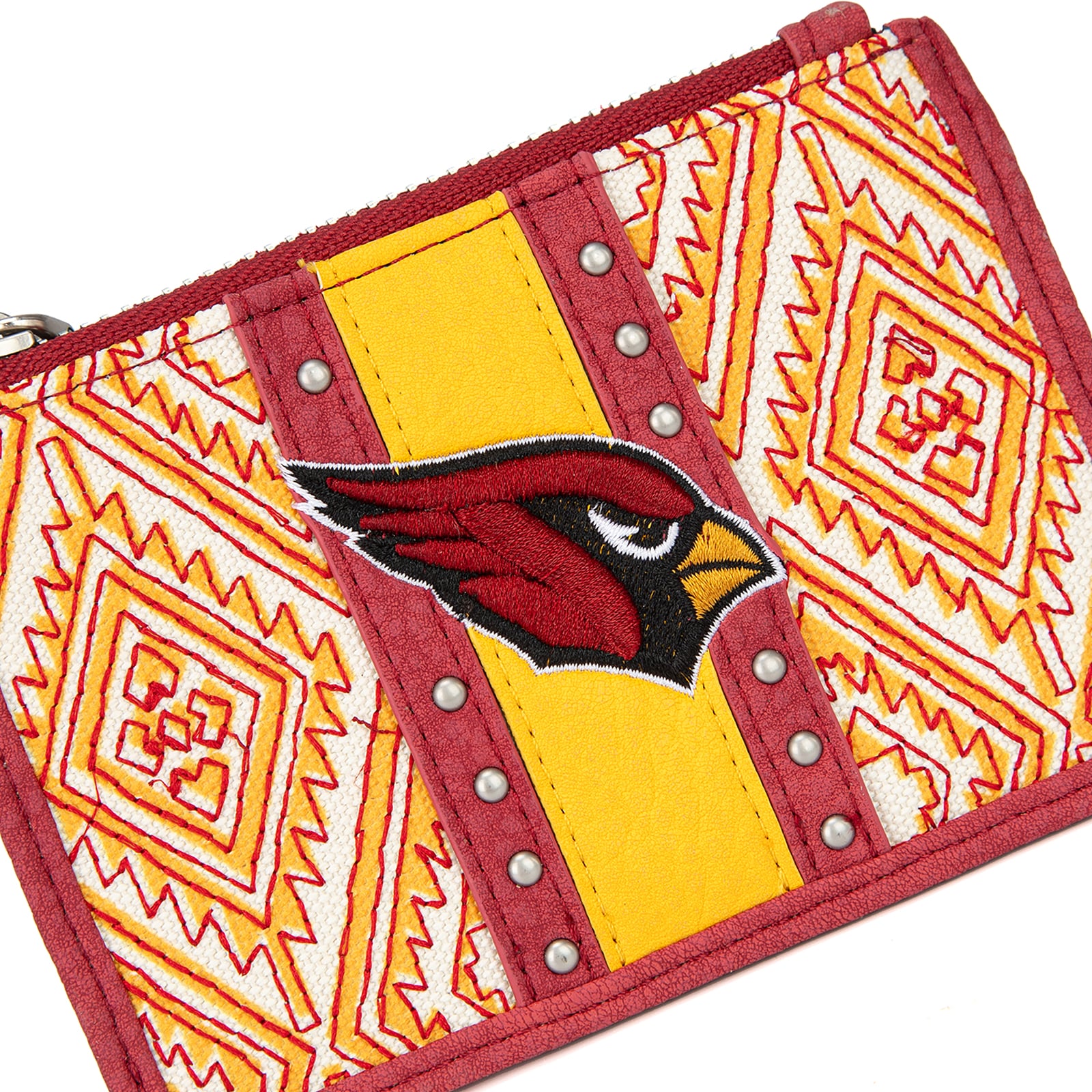 Portefeuille et bracelet porte-clés football Montana West Arizona Cardinals pour femmes