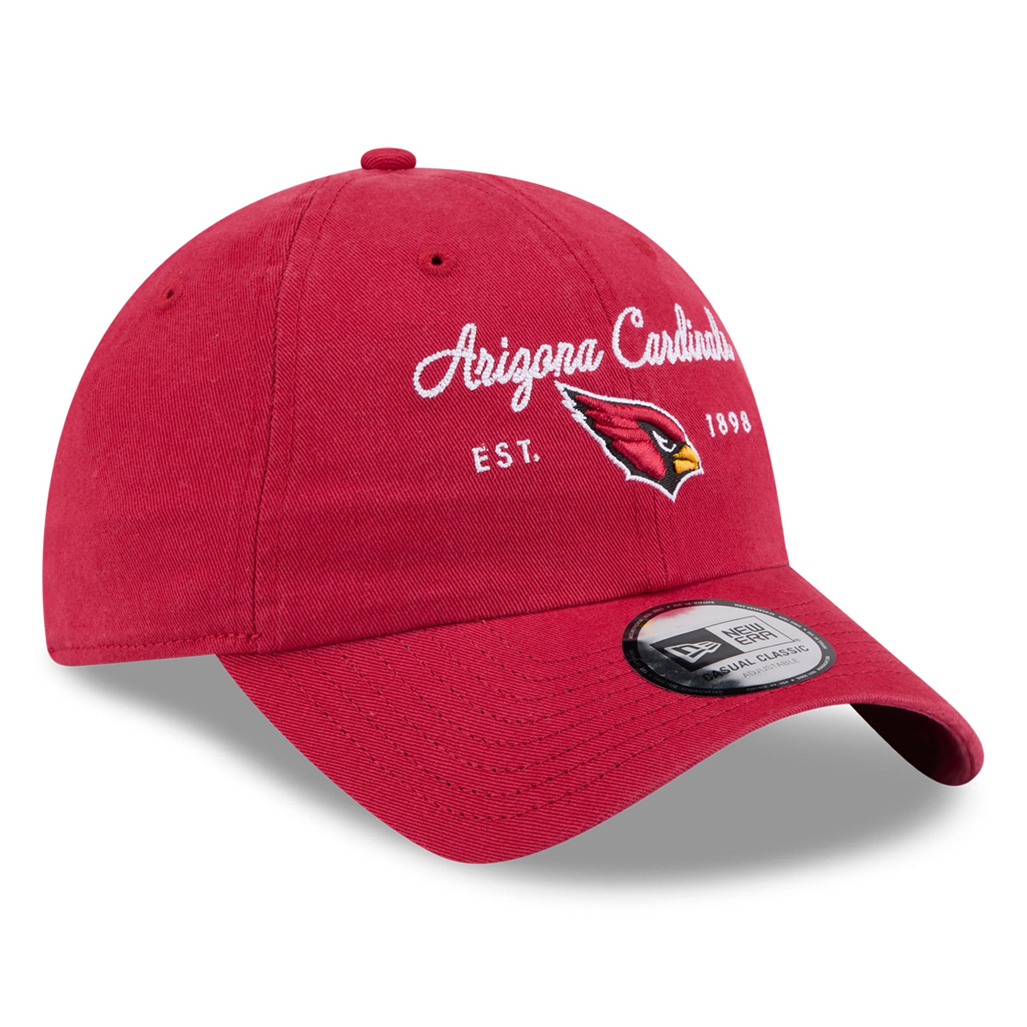 Women's New Era Cardinal Arizona Cardinals Script Casual Classic Adjustable Hat