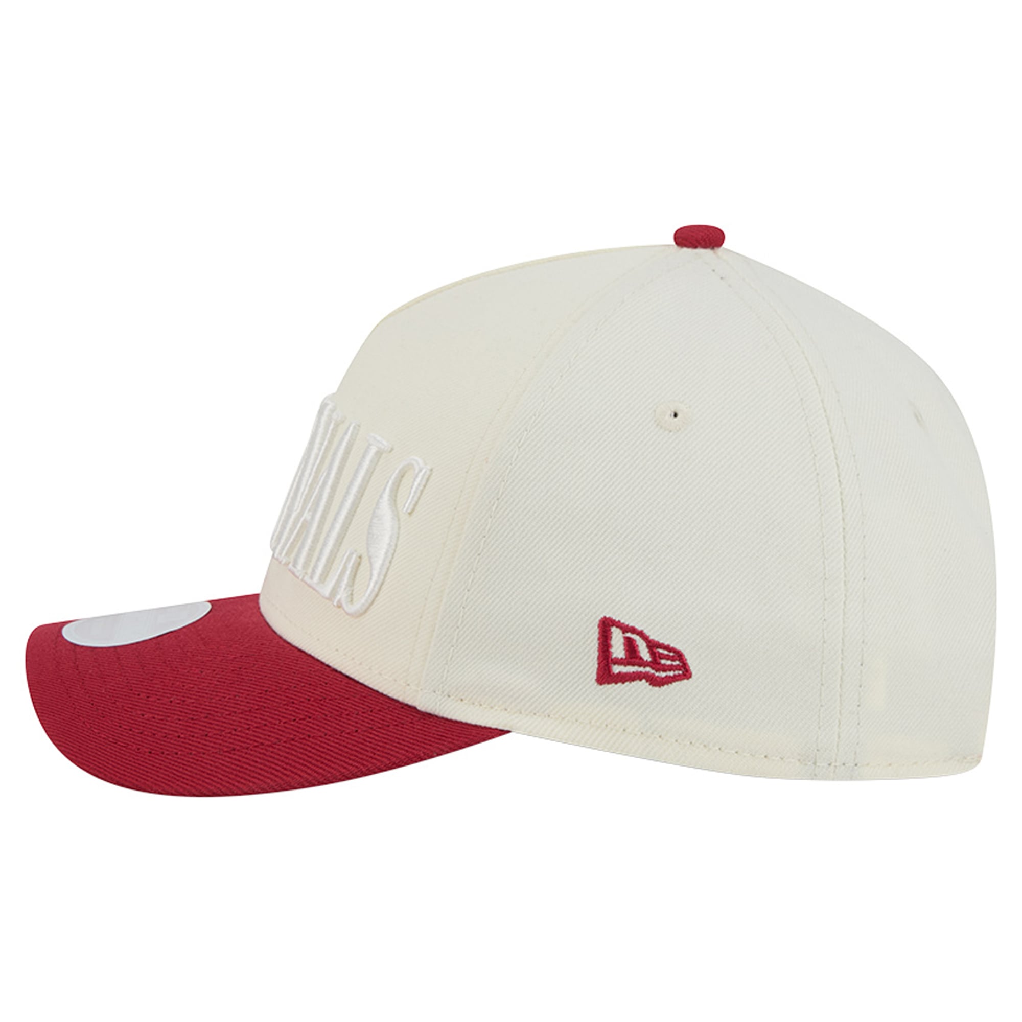 Casquette ajustable New Era Arizona Cardinals crème/rouge à monture A ton sur ton pour femme 9FORTY