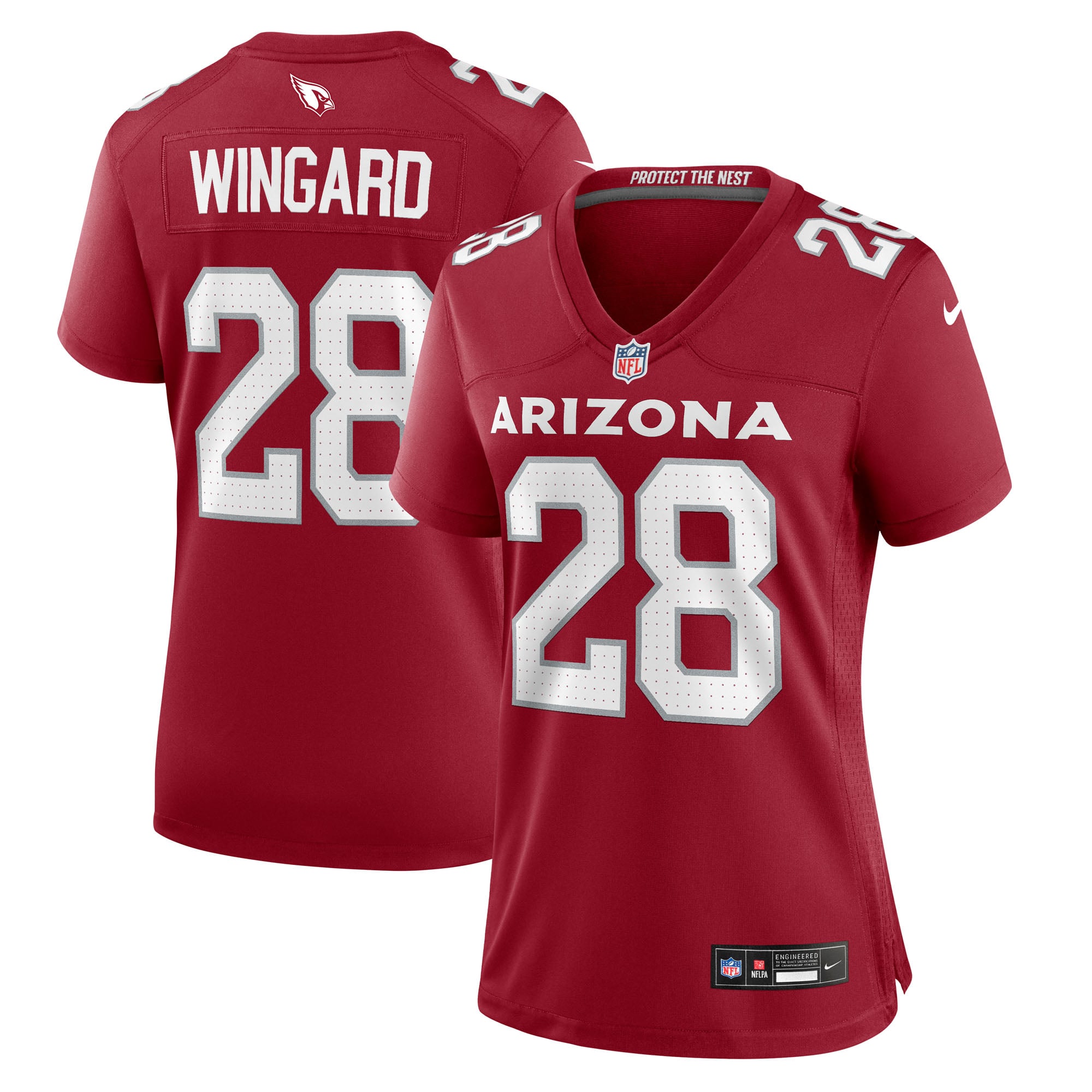 Women's Nike Andrew Wingard Cardinal Arizona Cardinals Team Game Jersey