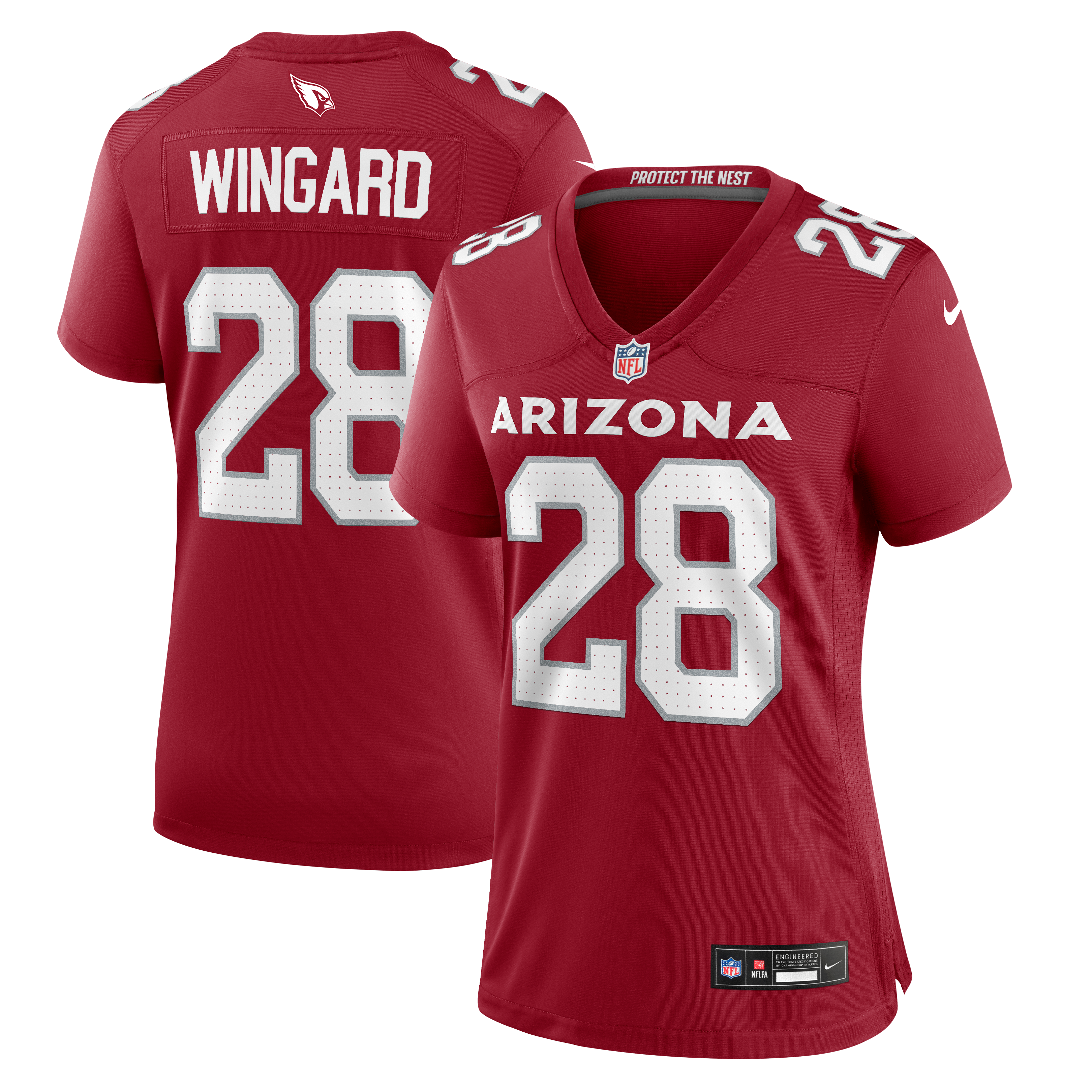 Women's Nike Andrew Wingard Cardinal Arizona Cardinals Team Game Jersey