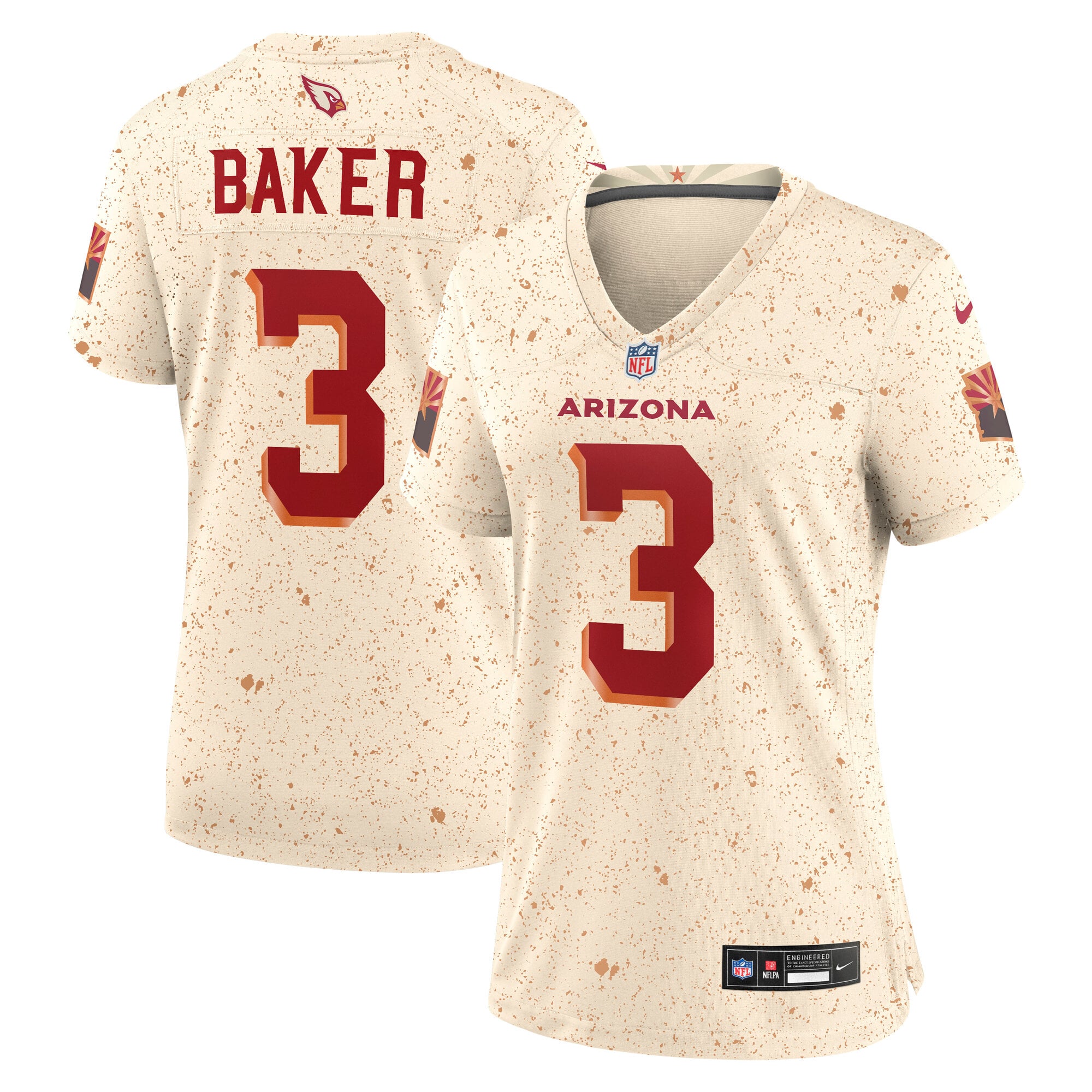 Women's Nike Budda Baker Natural Arizona Cardinals Rivalries Collection Game Jersey