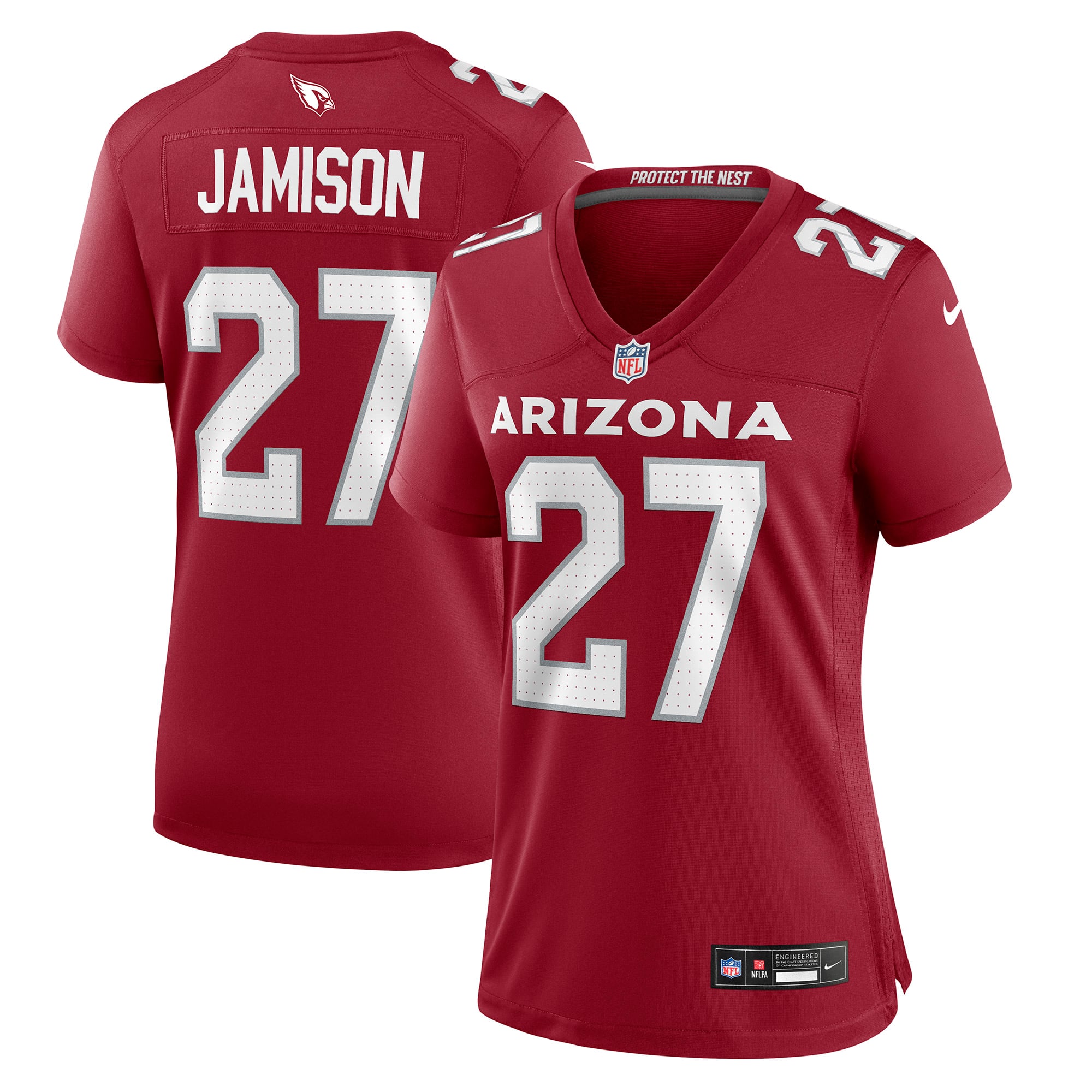 Maillot de match Nike D'Shawn Jamison Cardinal Arizona Cardinals pour femme