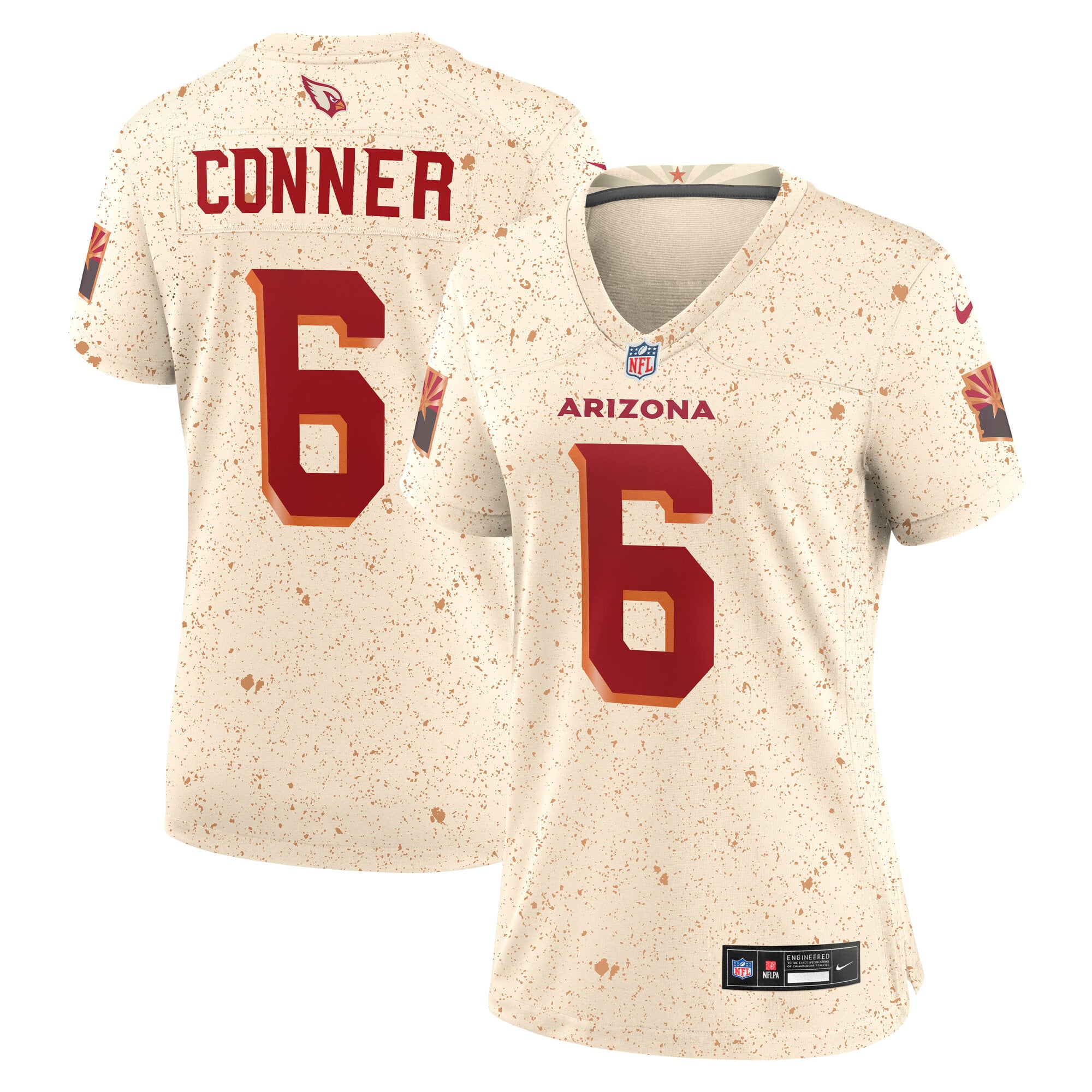 Women's Nike James Conner Natural Arizona Cardinals Rivalries Collection Game Jersey