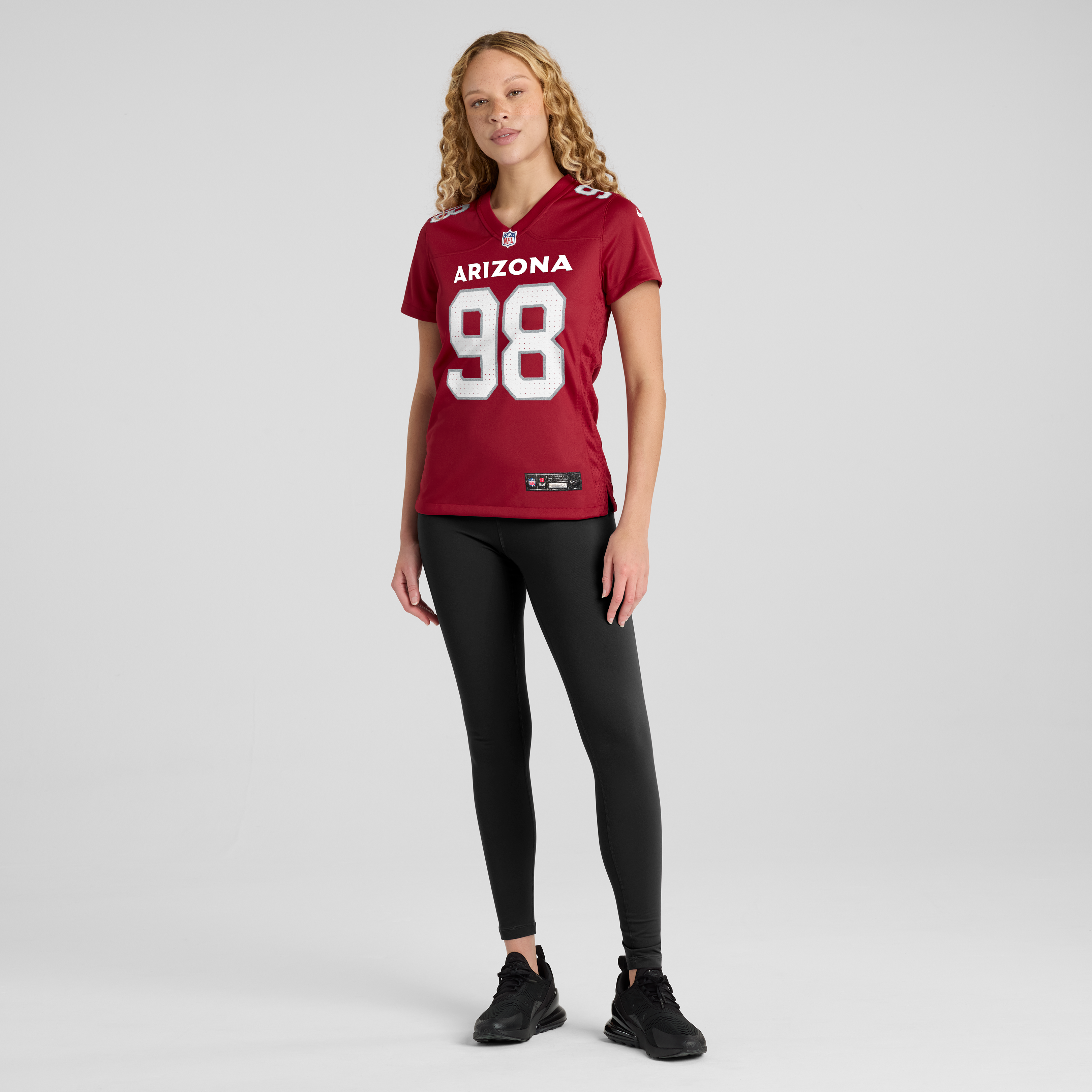 Maillot de match Nike Jared Harrison-Hunte Cardinal Arizona Cardinals pour femmes