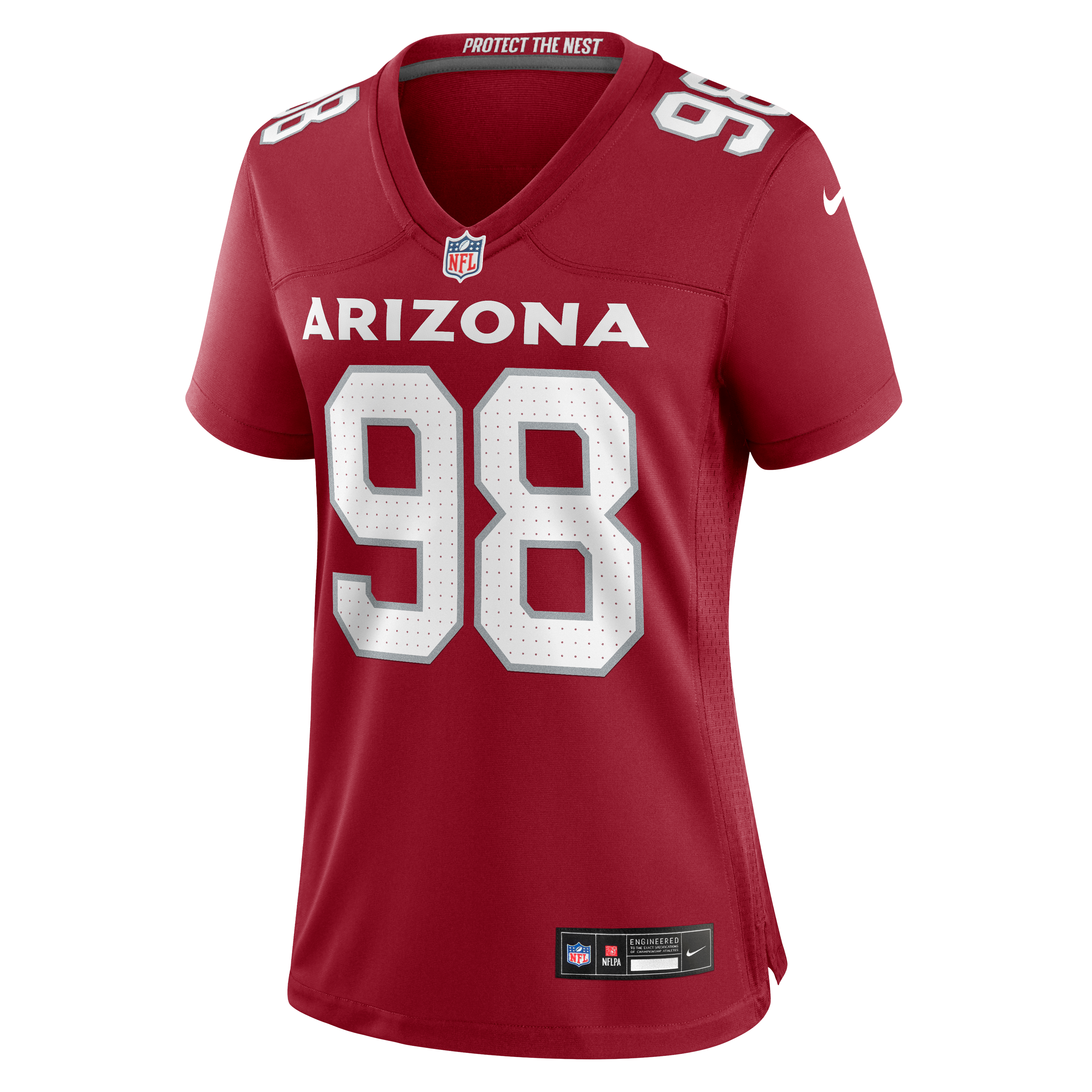 Maillot de match Nike Jared Harrison-Hunte Cardinal Arizona Cardinals pour femmes