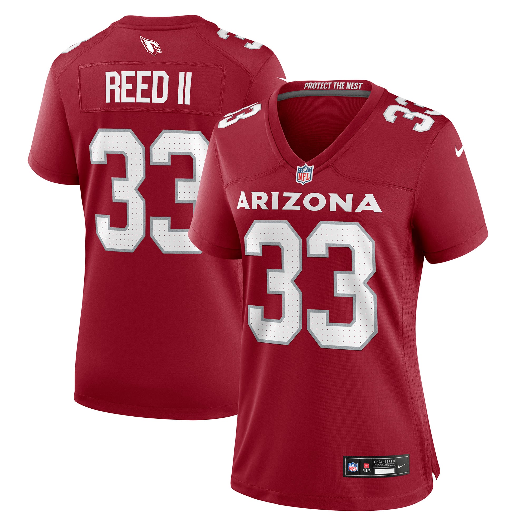 Women's Nike Jerrick Reed II Cardinal Arizona Cardinals Team Game Jersey